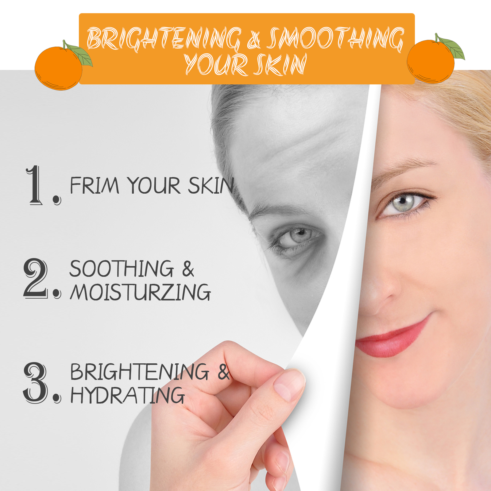 OUHOE Vitamin C Essence, Moisturizing And Brightening Skin Firming And Reducing Fine Lines Essence - Image 5