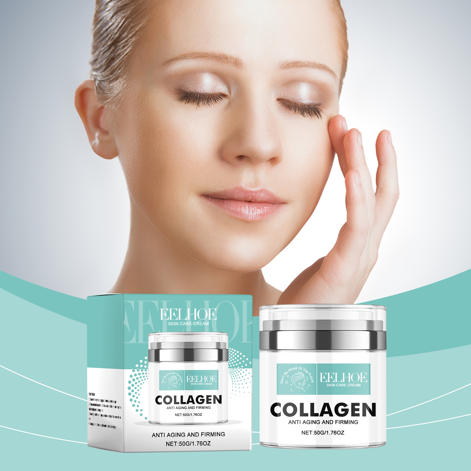 EELHOE Collagen Cream, A Daily Moisturizing Cream With Gentle Ingredients For Deep Moisturizing And Firming Skin - Image 2