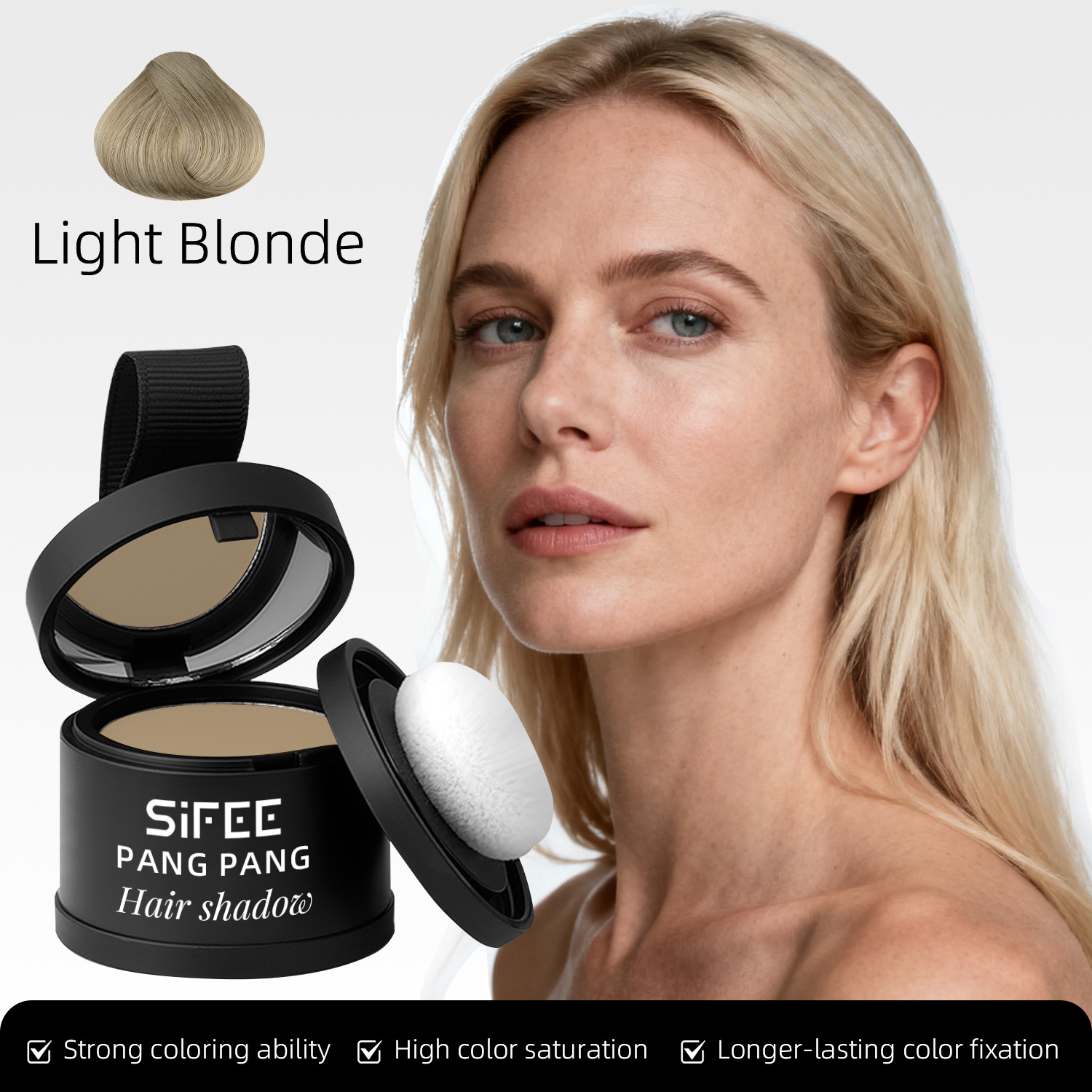 Hairline Powder Hair Filler Waterproof Sweat-Proof Volumizing Powder Long-Lasting Makeup for Forehead and Side Profile Hair Powder - Image 11