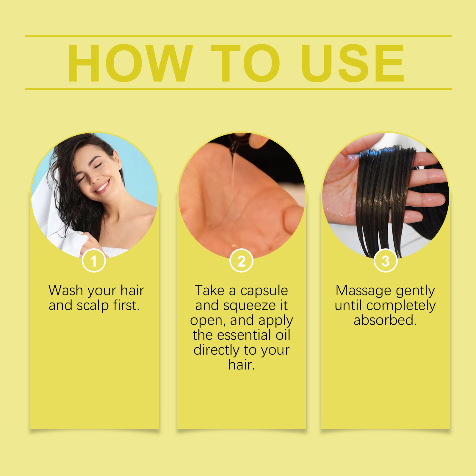 EELHOE Hair Essential Oil Capsule Scalp Care To Improve Dry Hair And Smooth Hair Care Essential Oil Gentle Moisturizing - Image 6