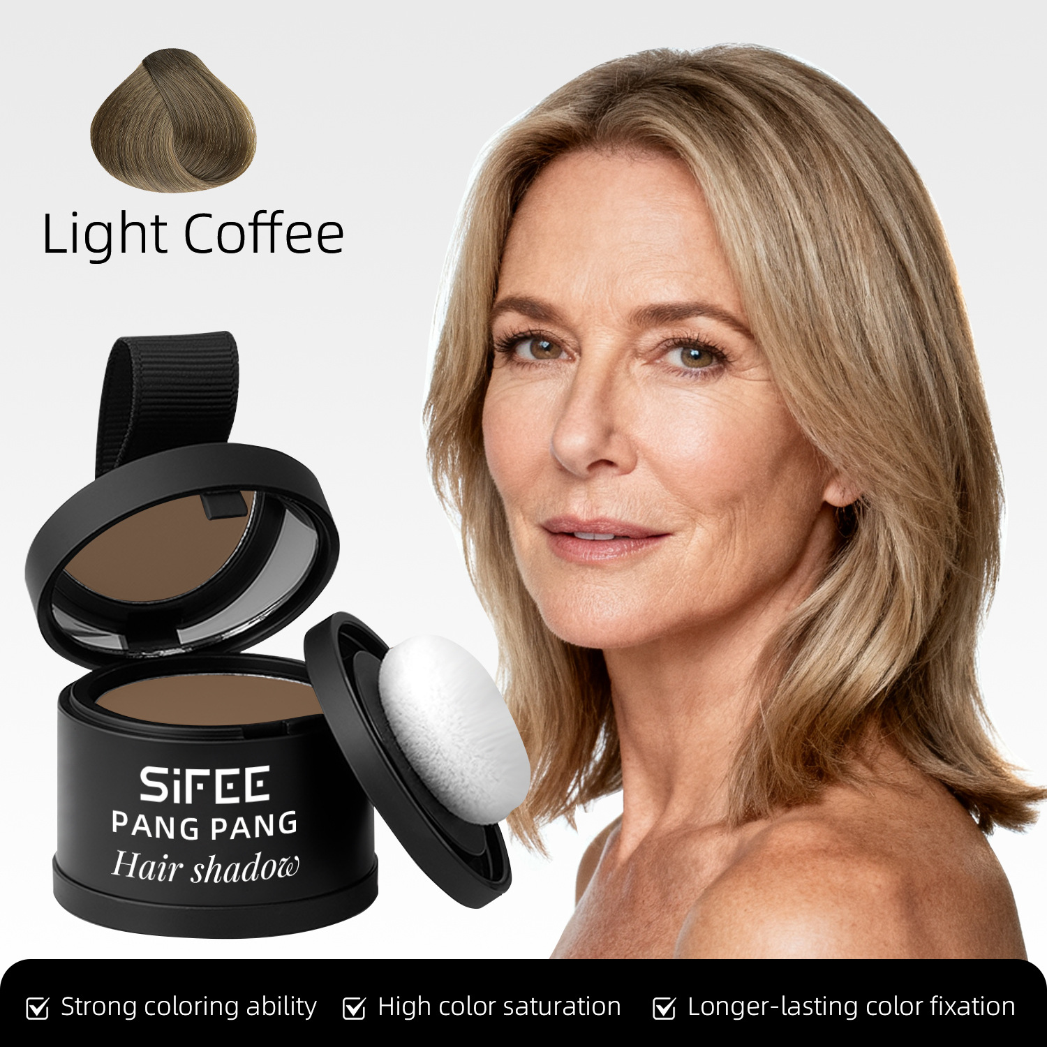 Hairline Powder Hair Filler Waterproof Sweat-Proof Volumizing Powder Long-Lasting Makeup for Forehead and Side Profile Hair Powder - Image 15