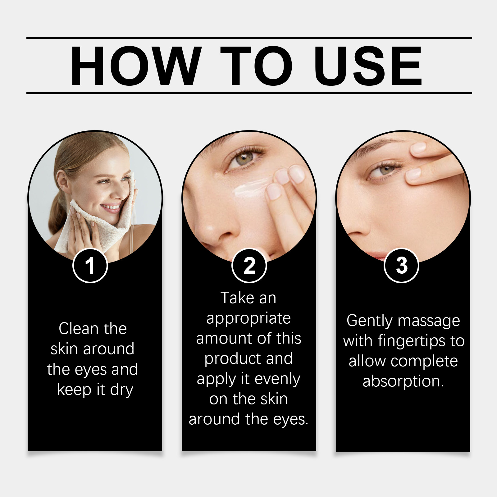 OUHOE Eye Peptide Cream, Moisturize And Moisturize The Skin Around The Eyes With A Massage Cream - Image 6