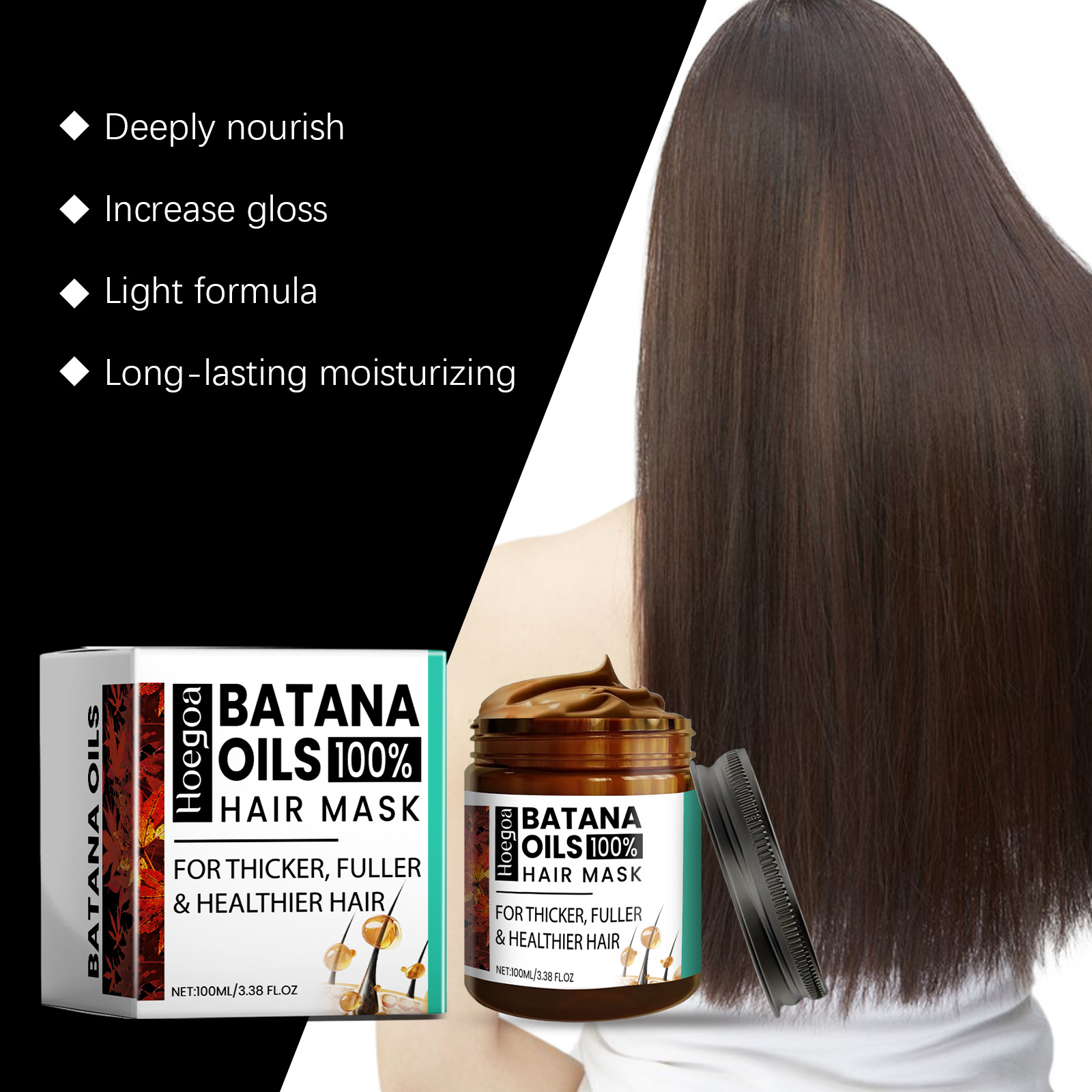 Batana Oil Hair Mask Improves Hair Quality, Nourishes Scalp, Moisturizes And Softens Hair Essential Oil - Image 4