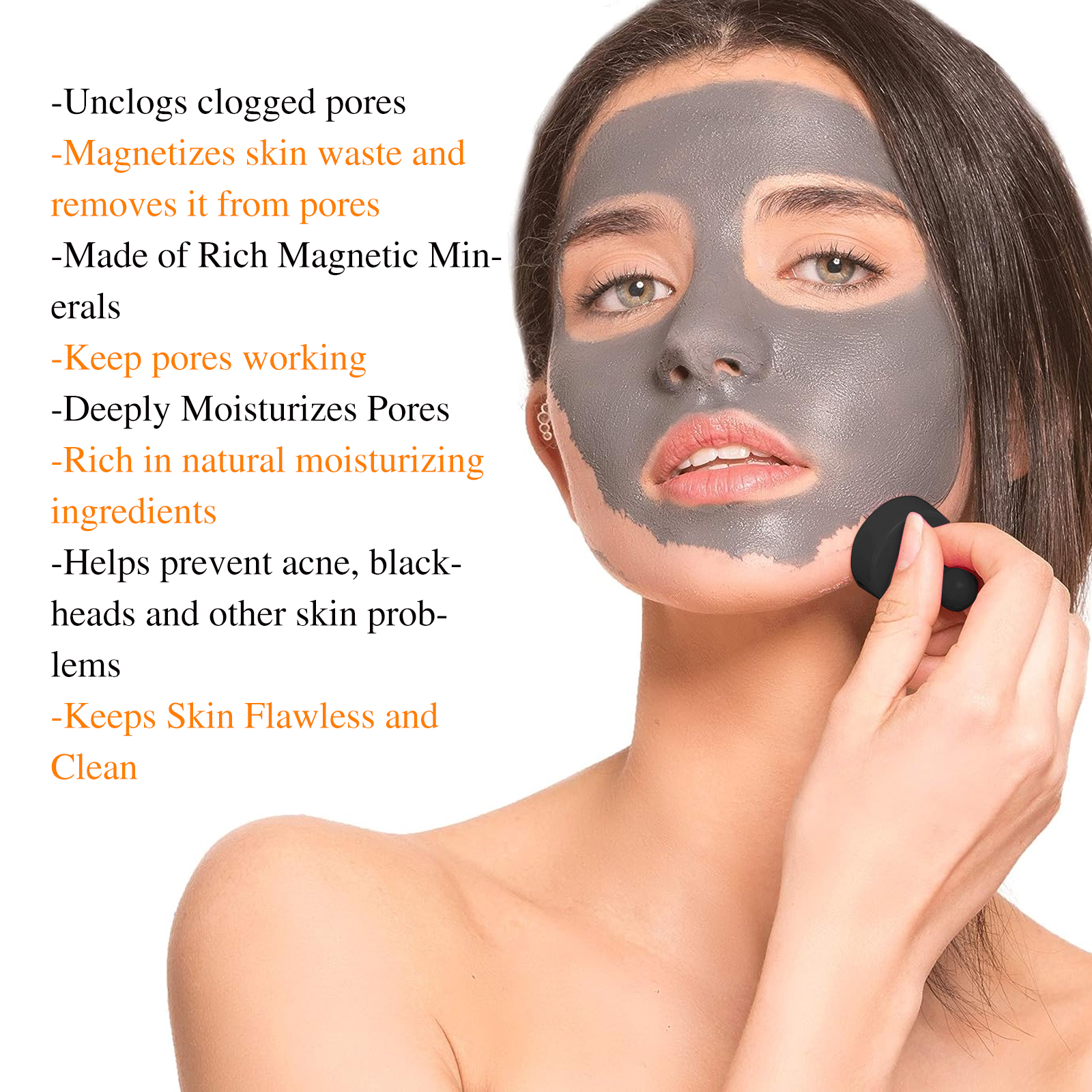 EELHOE Blackhead Removal Mask Cleanses Blackheads, Lighens Pimples, Tighteners Pores And Controls Oil Smear Mask - Image 4