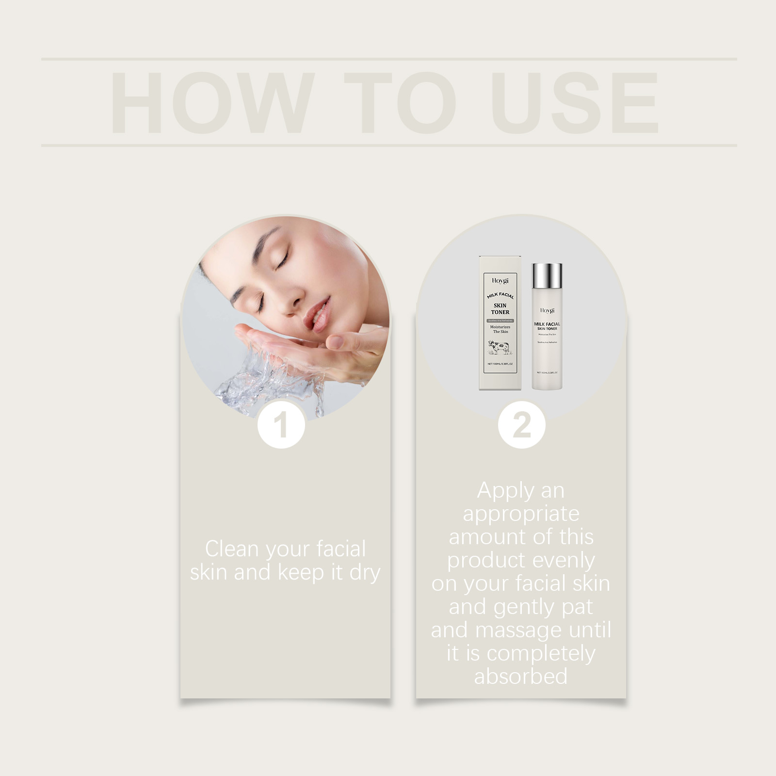 Hoygi Milk Deep Moisturizing Toner, Gently Nourishes Skin, Hydrates Moisture, Locks Water, Brightens And Rejuvenates Skin - Image 6