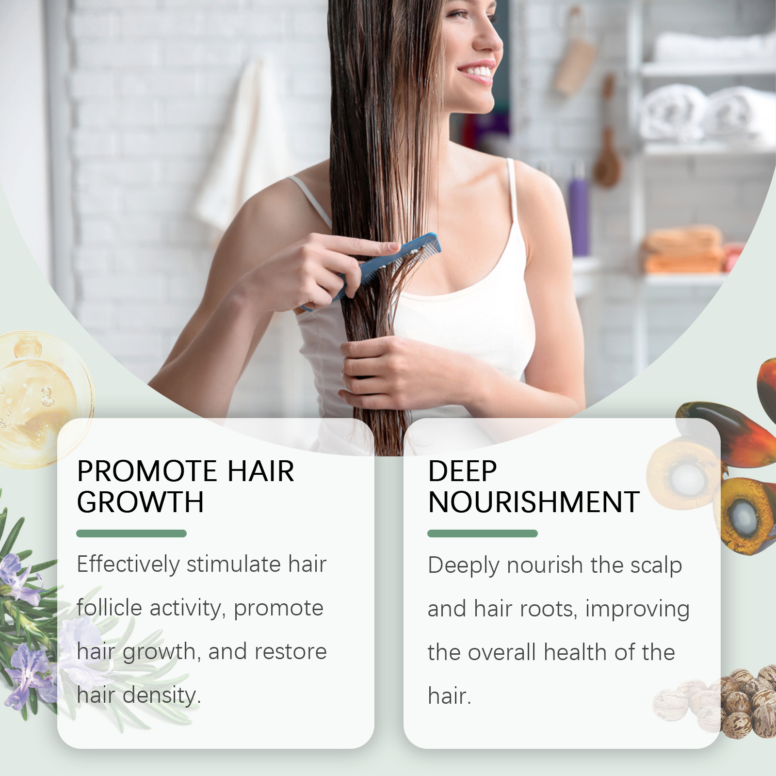 Hoegoa Rosemary Hair Balm Gently Pamper And Nourish Scalp, Repair Dry And Irritated Hair With Rosemary Balm - Image 3