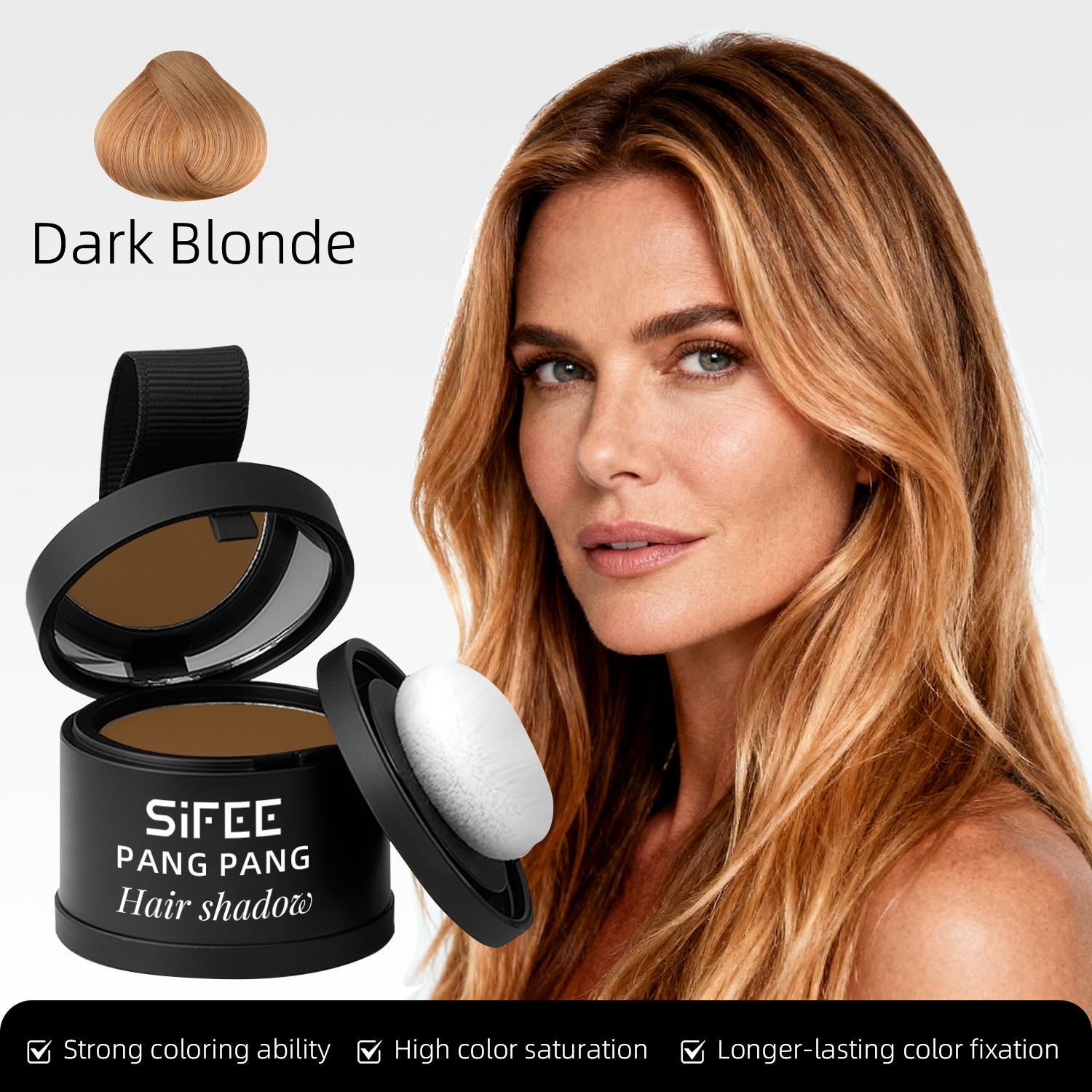 Hairline Powder Hair Filler Waterproof Sweat-Proof Volumizing Powder Long-Lasting Makeup for Forehead and Side Profile Hair Powder - Image 12