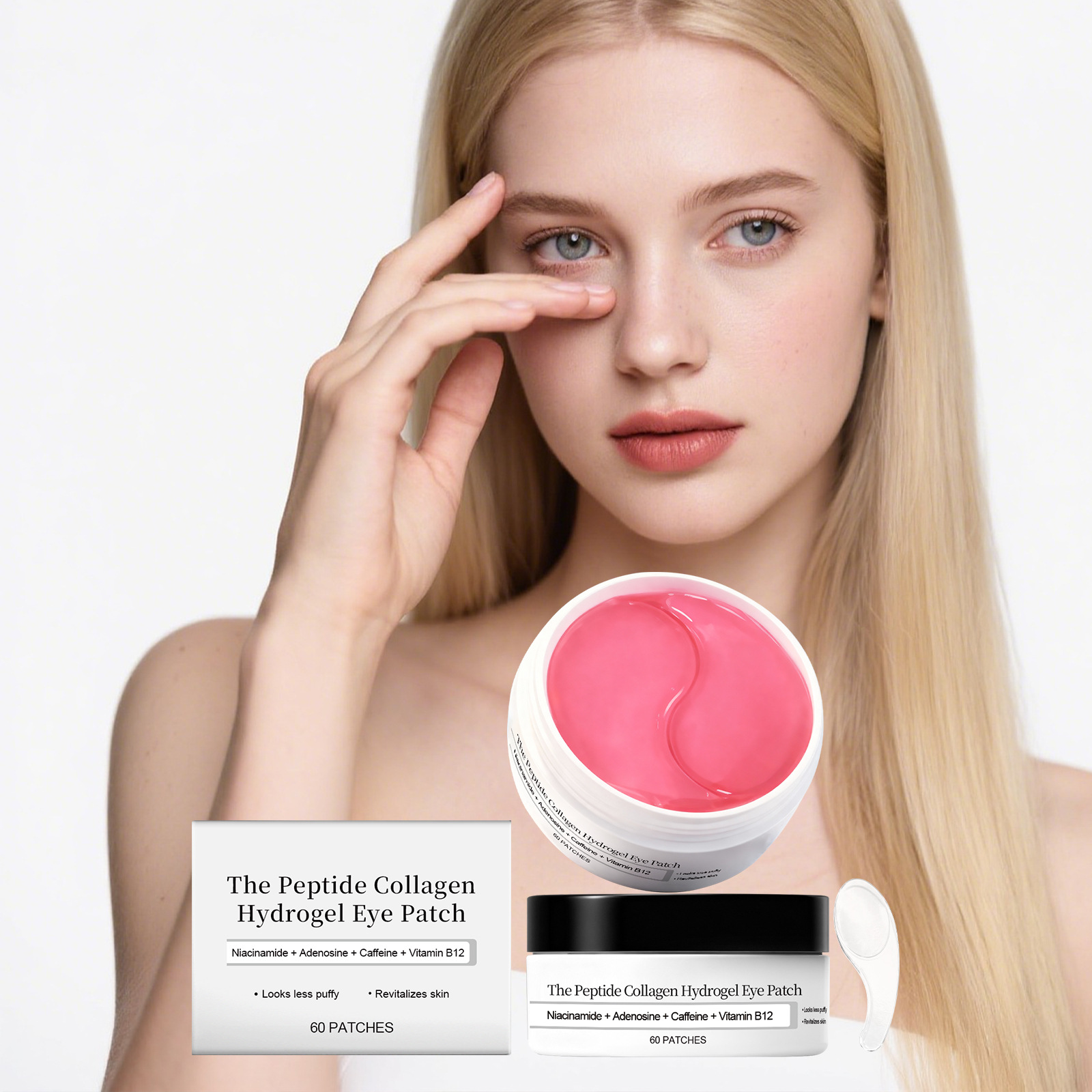 Moisturizing Eye Mask Lightweight and Adhesive for Eye Area Nourishing and Comfortable Gentle Daily Care for Fine Lines Eye Patch - Image 2