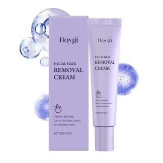 Hoygi Facial Hair Removal Cream, Mild Facial Hair Removal Daily Facial Treatment Cleanses, Moisturizes And Smoothes Skin