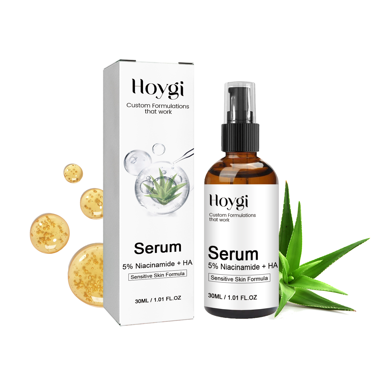 Hoygi 5% Niacinamide+ HA Serum, Moisturize And Moisturize The Facial Skin, Tighten The Anti-Aging And Weaken The Law Of Fine Lines - Image 2