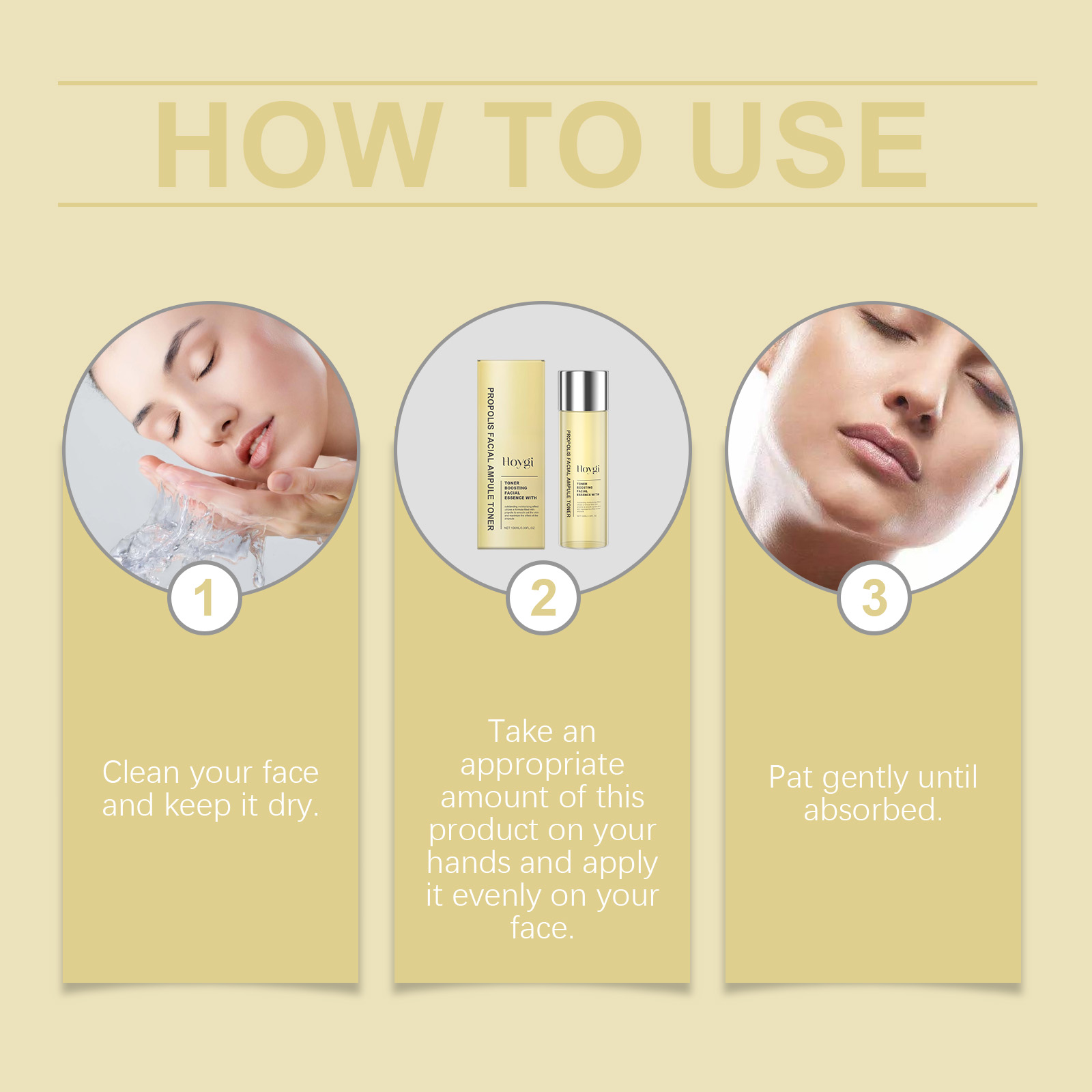 Hoygi Honey Ceramide Toner, Face Essence Spray Hydrating Moisturizing Face Toner - Afbeelding 6