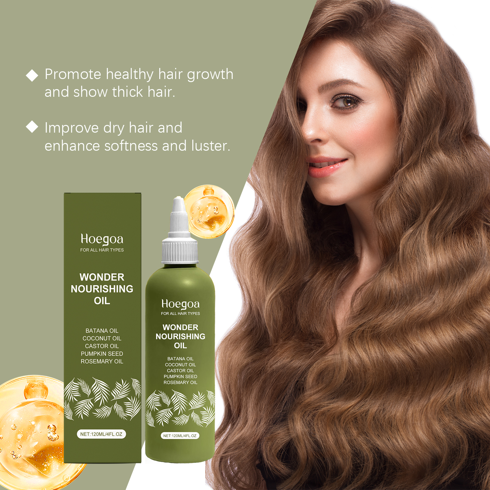 Hoegoa Hair Care Essence Oil Smoothing And Nourishing Scalp Massage Soothing All-Hair Care Essence Oil - Image 3
