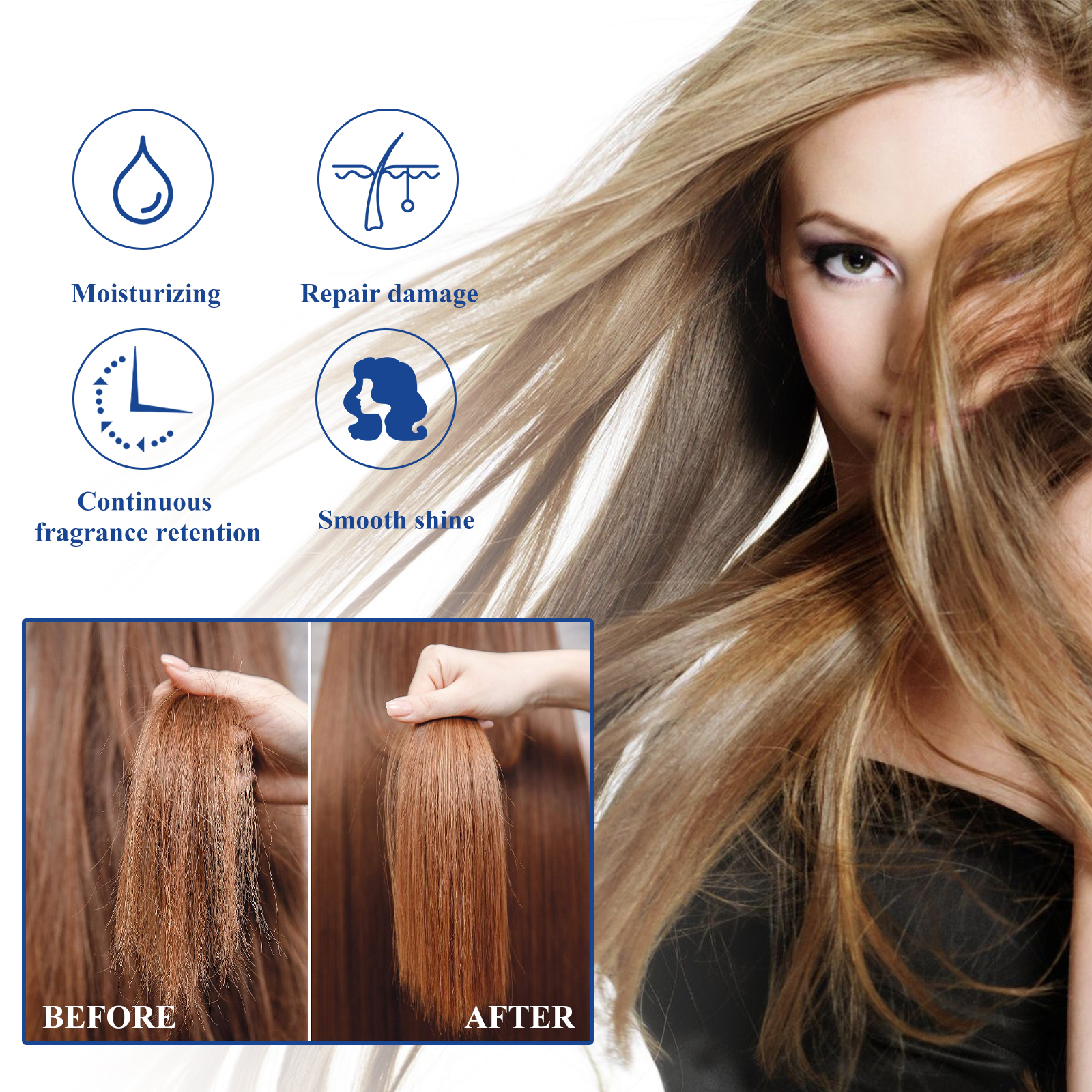 Protein Hair Straightening Cream Nourishes Hair, Smooths Hair And Scalp, And Takes Care Of Smooth, Frizzy And Dry Hair - Image 4