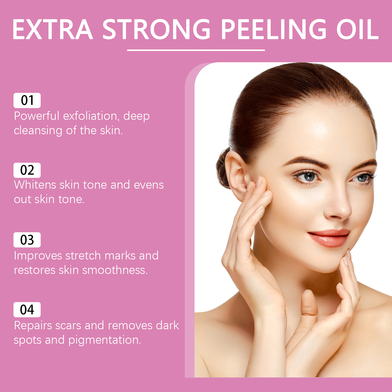OUHOE Exfoliating Yellow Skin Oil Body Skin Moisturizing, Brightening, Firming And Hydrating Massage Beauty Care Oil - Image 3