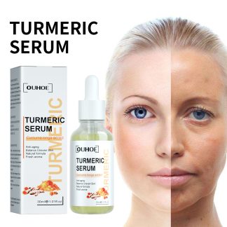 OUHOE Turmeric Facial Repair Essence, Skin Repair Remove Dark Spots Anti-Wrinkle And Moisturize Essence