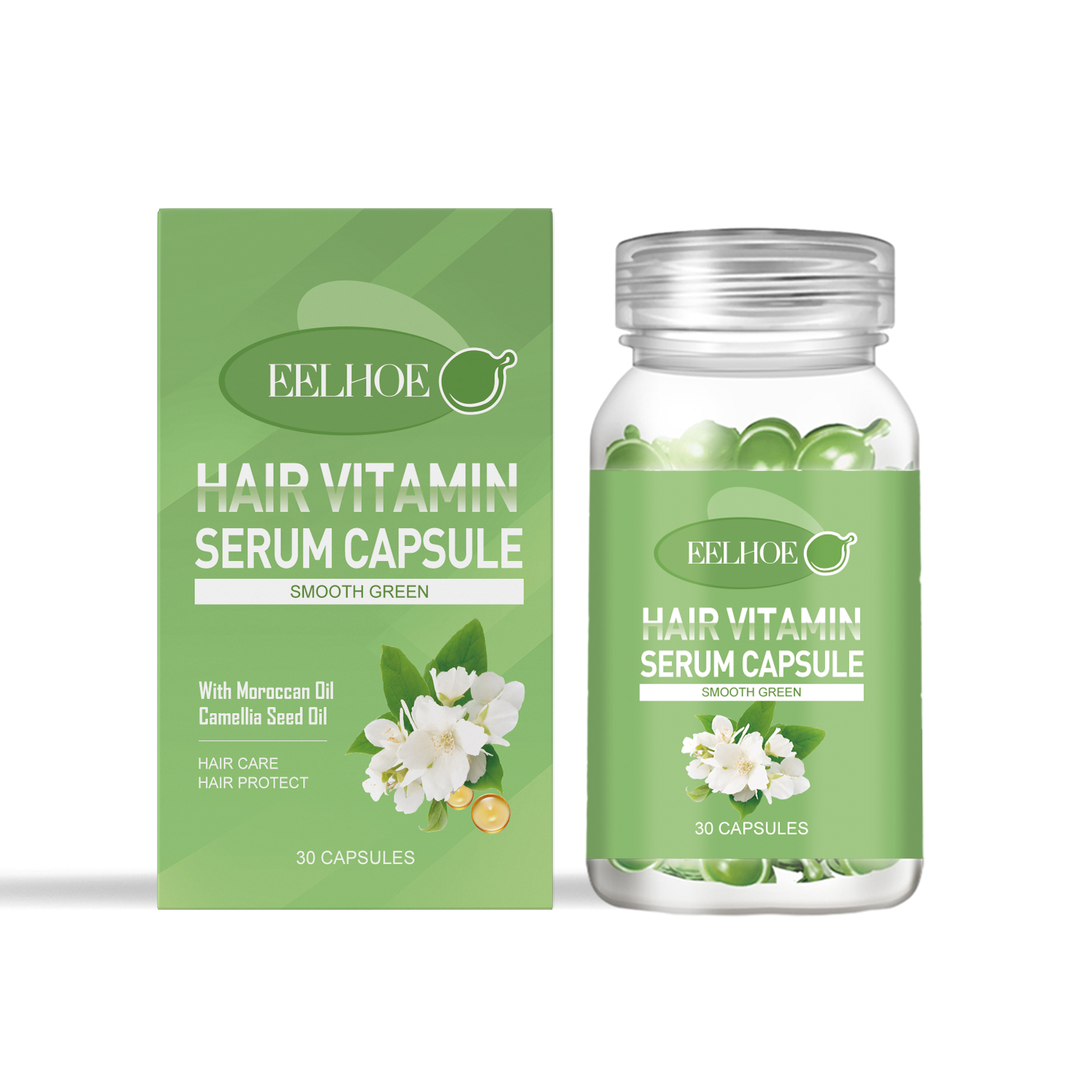 EELHOE Hair Essential Oil Treatment Capsule Hair Nutrition Relief Dry And Smooth Hair And Scalp Massage Essential Oil - Image 7