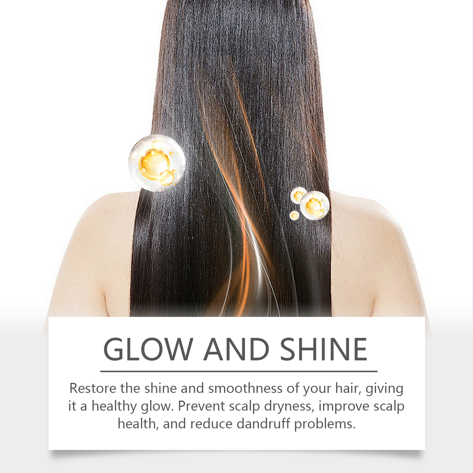 Hoegoa Hair Conditioner Essence, Dry Hair Split End Repair Frizzy Hair Moisture And Smooth Hair Care - Image 3