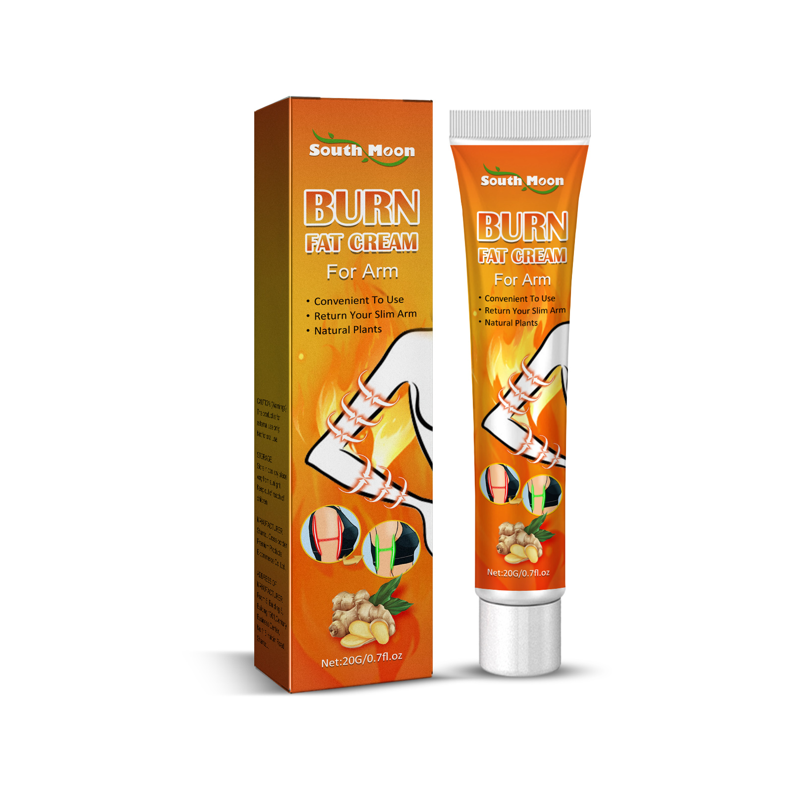 South Moon Burn Fat Cream For Arm, Nourishing Slimming Body Firming Arms Shaping Treatment Cream - Image 3
