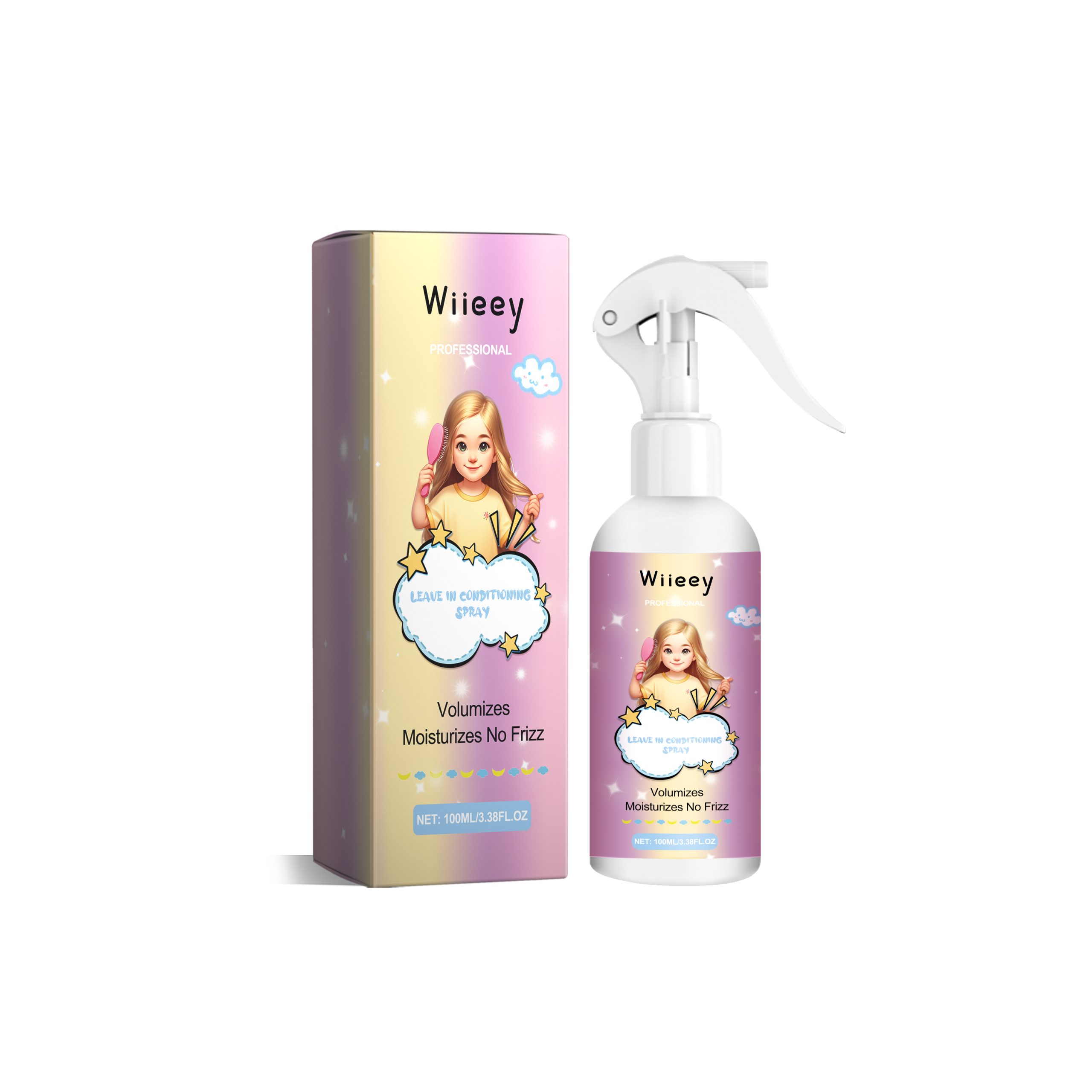 Leave in Conditioning Spray, Hairspray Long-Lasting Moisturizing Styling Long-Lasting Fragrance Styling Spray - Afbeelding 2