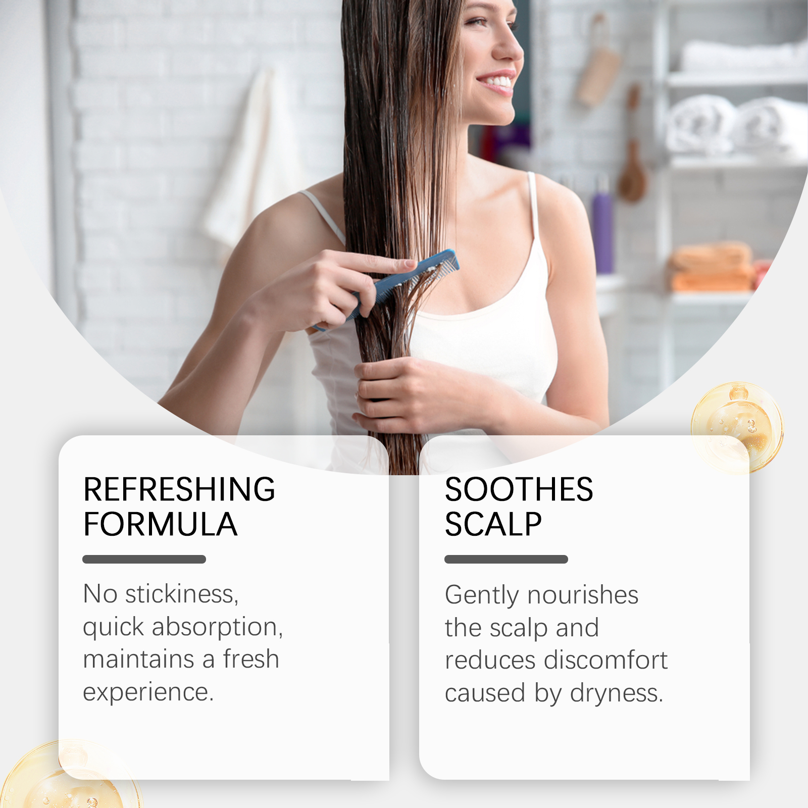 Hair Care Solution Nourishes Hair, Leaves Hair, Leaves Hair, Leaves Hair, Leaves Hair, And Leaves Hair - Image 5