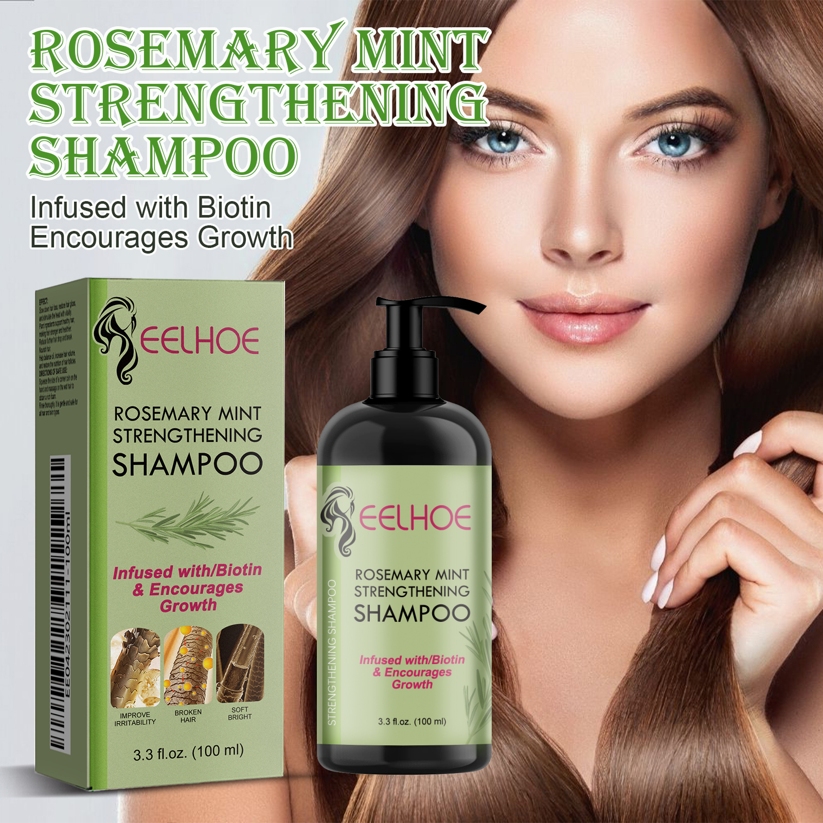 EELHOE Hair Enrichment Essence, Moisturizes Hair Repair Hair Root Thickening Hairline Strengthening Hair Treatment Essence - Image 3
