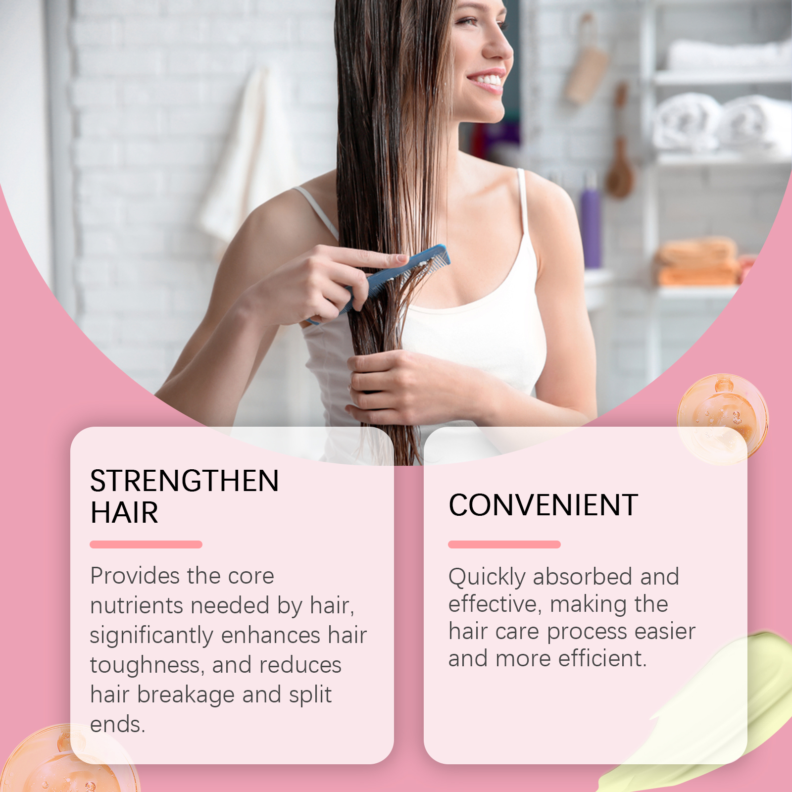 Hoegoa Keratin Hair Mask Restores And Nourishes Dry Hair With A Shiny Keratin Hair Mask - Image 4