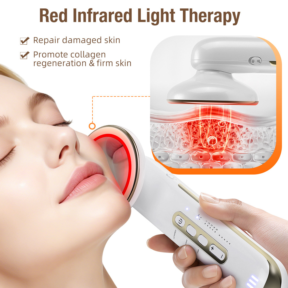 EMS Body Sculpting Device with 5 Modes, Rechargeable Far Infrared & Ultrasonic Fat Burning Slimming Beauty Instrument - Image 3
