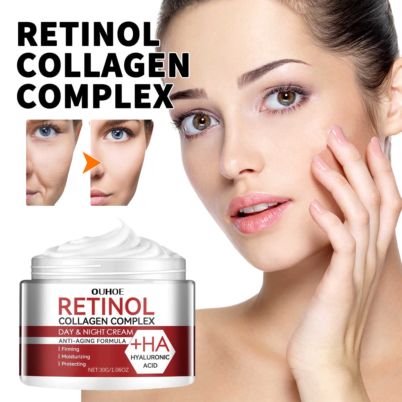 Retinol Moisturizing Cream To Reduce Fine Lines, Dark Circles, Moisturize, Tighten Pores And Prevent Aging - Image 3
