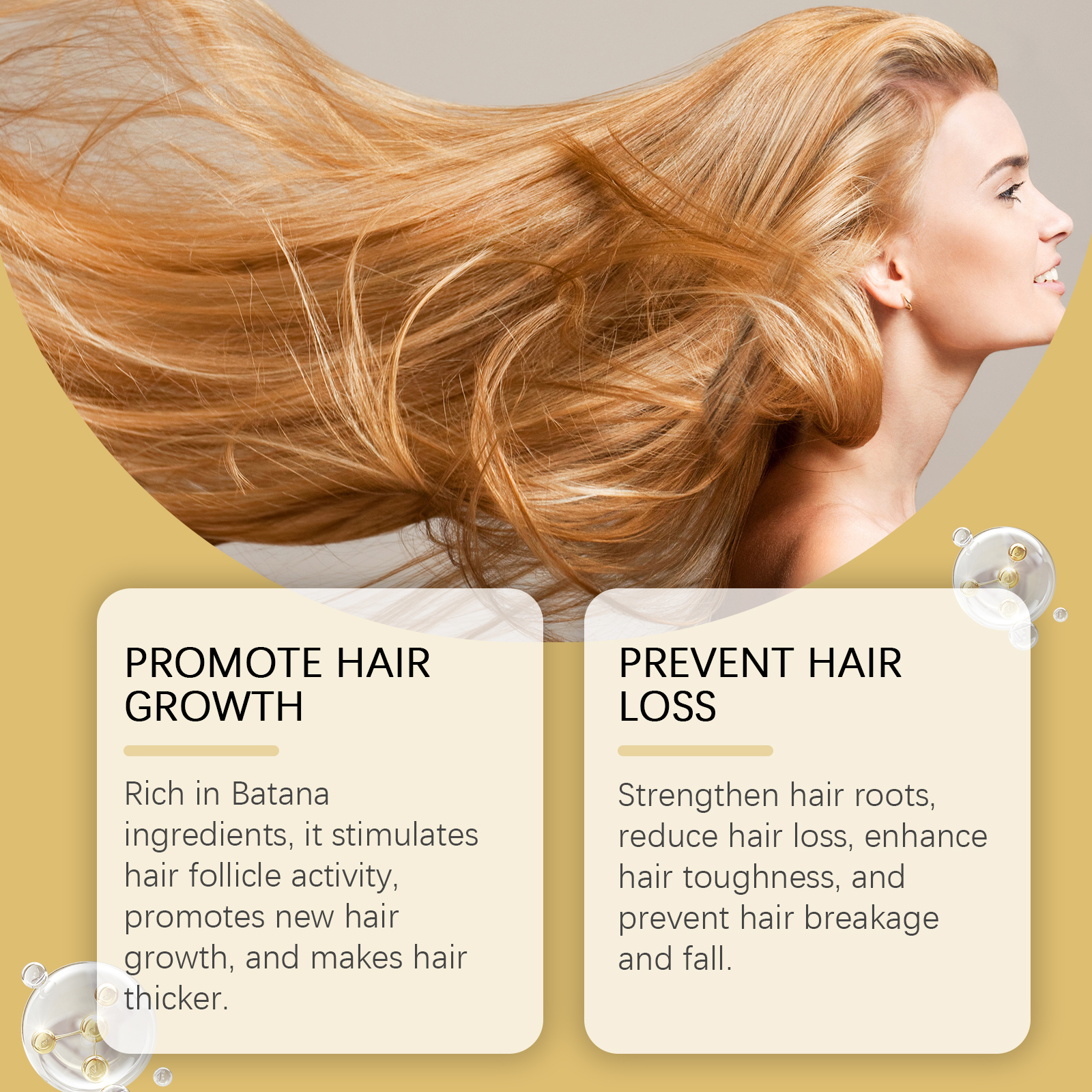 Hair Conditioner Spray, Batana Herbal Essence Strengthens Hair, Moisturizes Hair And Softens Hair Spray - Image 4