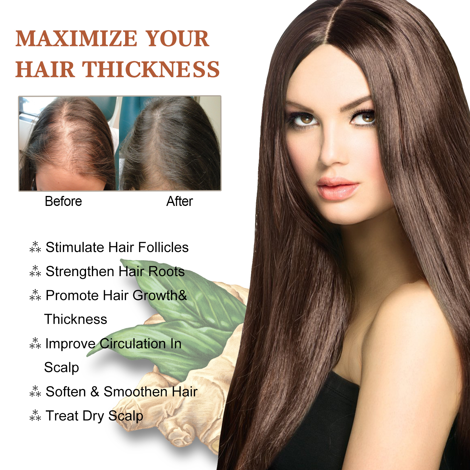 Tight Hair Shampoo, Hair Anti-Loss Hair Tight Hair Care Dry Hair And Frizz Smoothing Hair Shampoo - Image 4