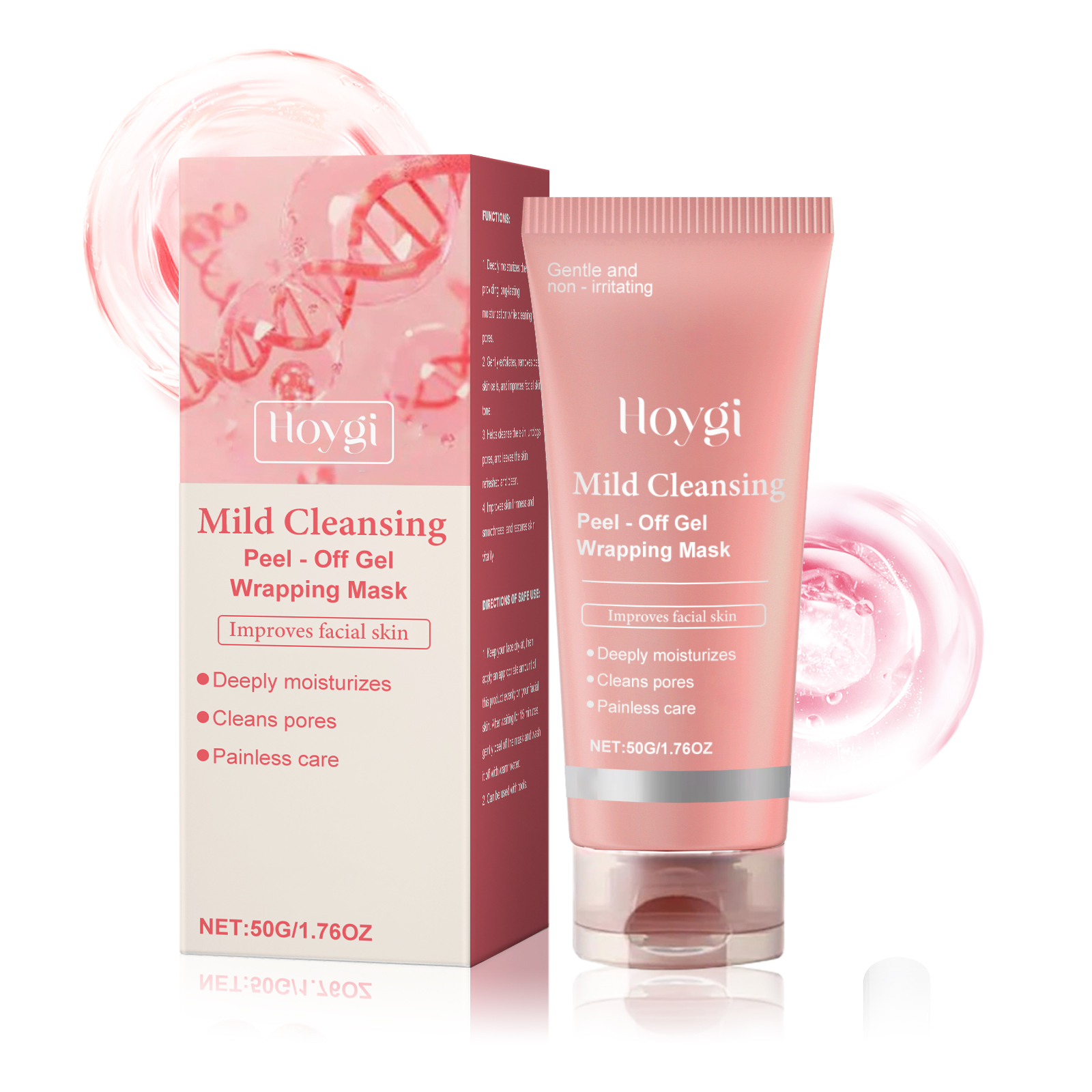 Hoygi Moisturizing Nourishing Peel-Off Mask, Moderate Water Embellish Smooth Firming Skin As Soft Facial Skin Mask