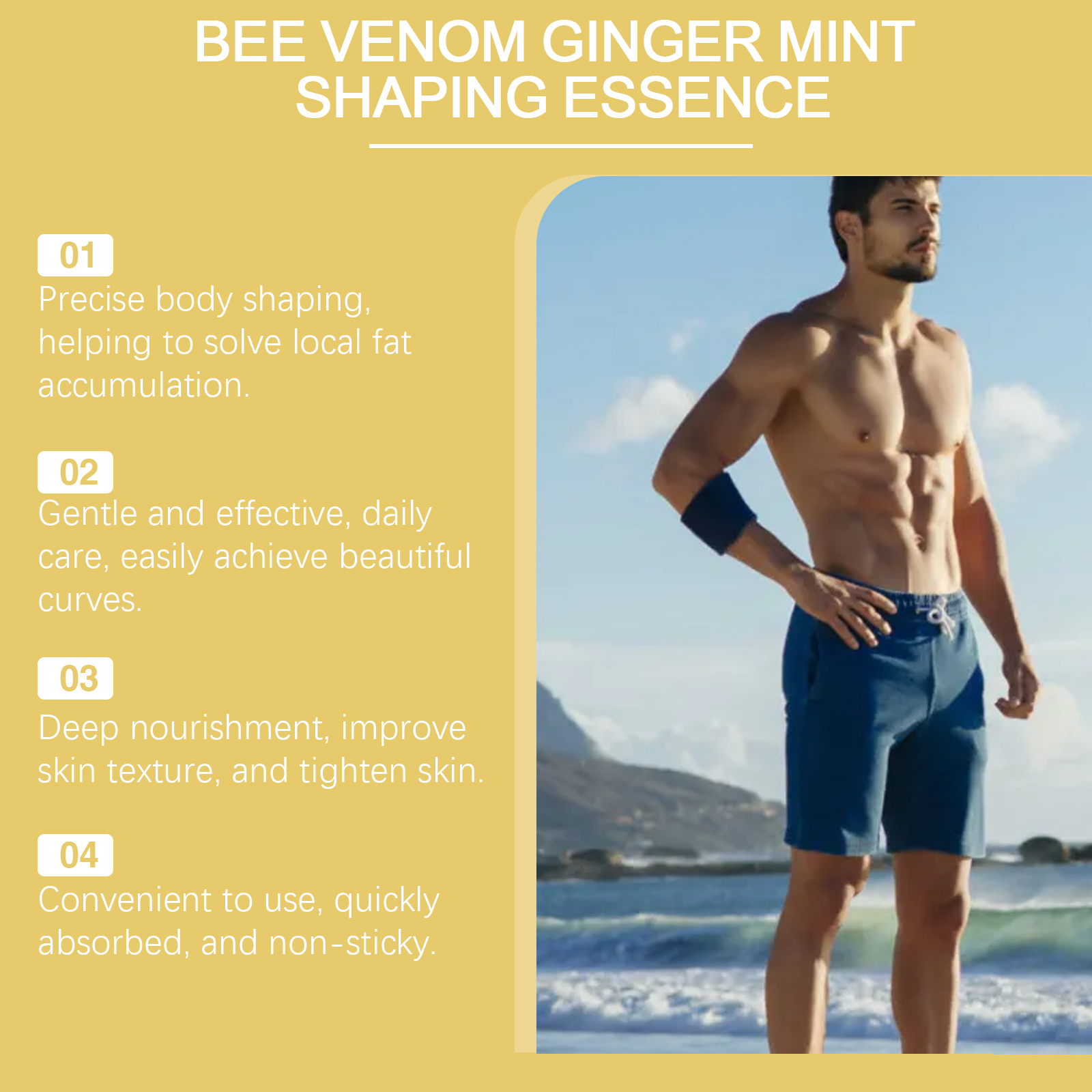 Ximonth Ginger And Mint Care Essence Moisturizes The Body And Firming And Lifting Massage Treatment - Image 4