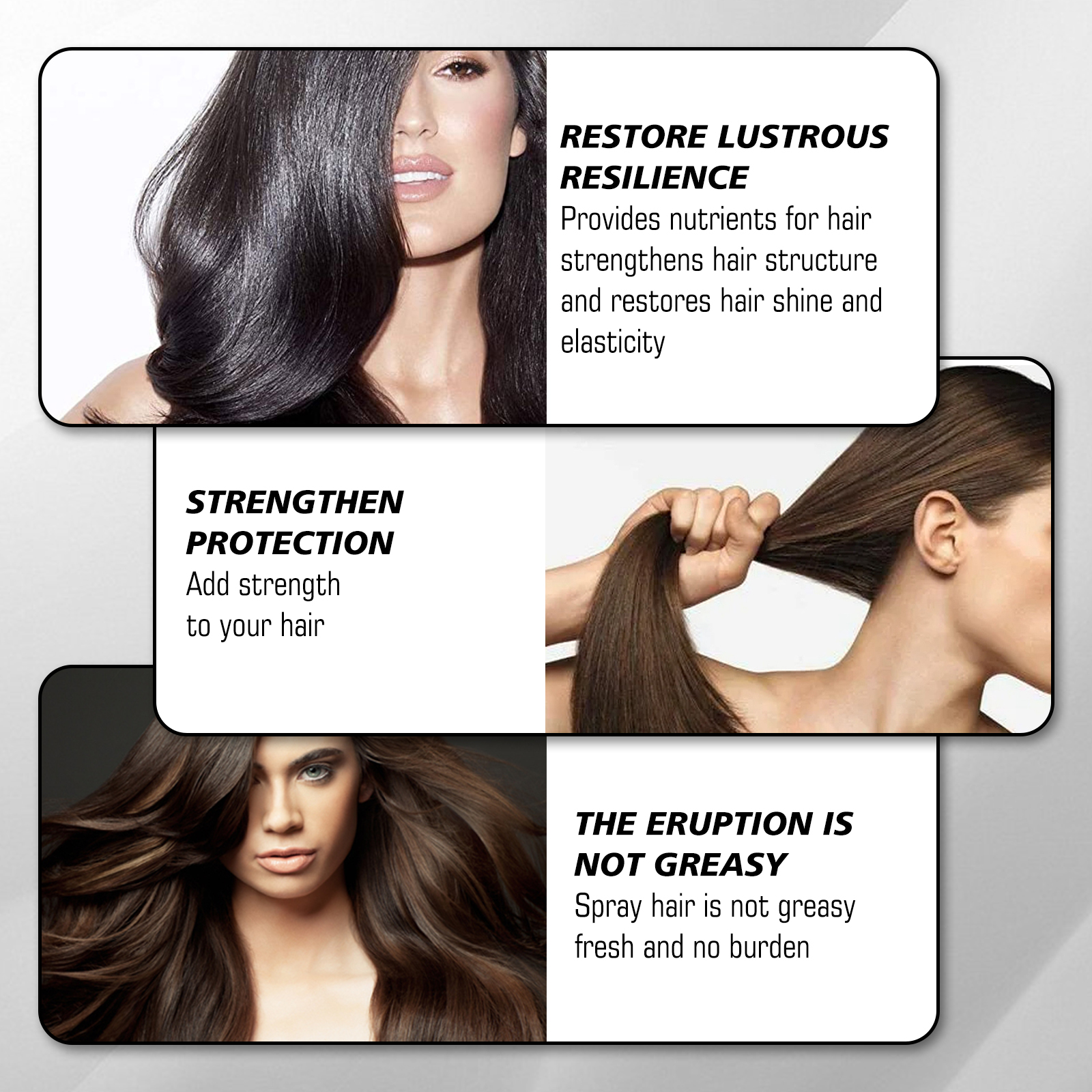 Hair Shine Spray Repair Dry And Irritated Hair Moisturizing Hair Treatment Spray For Damaged Hair - Image 4