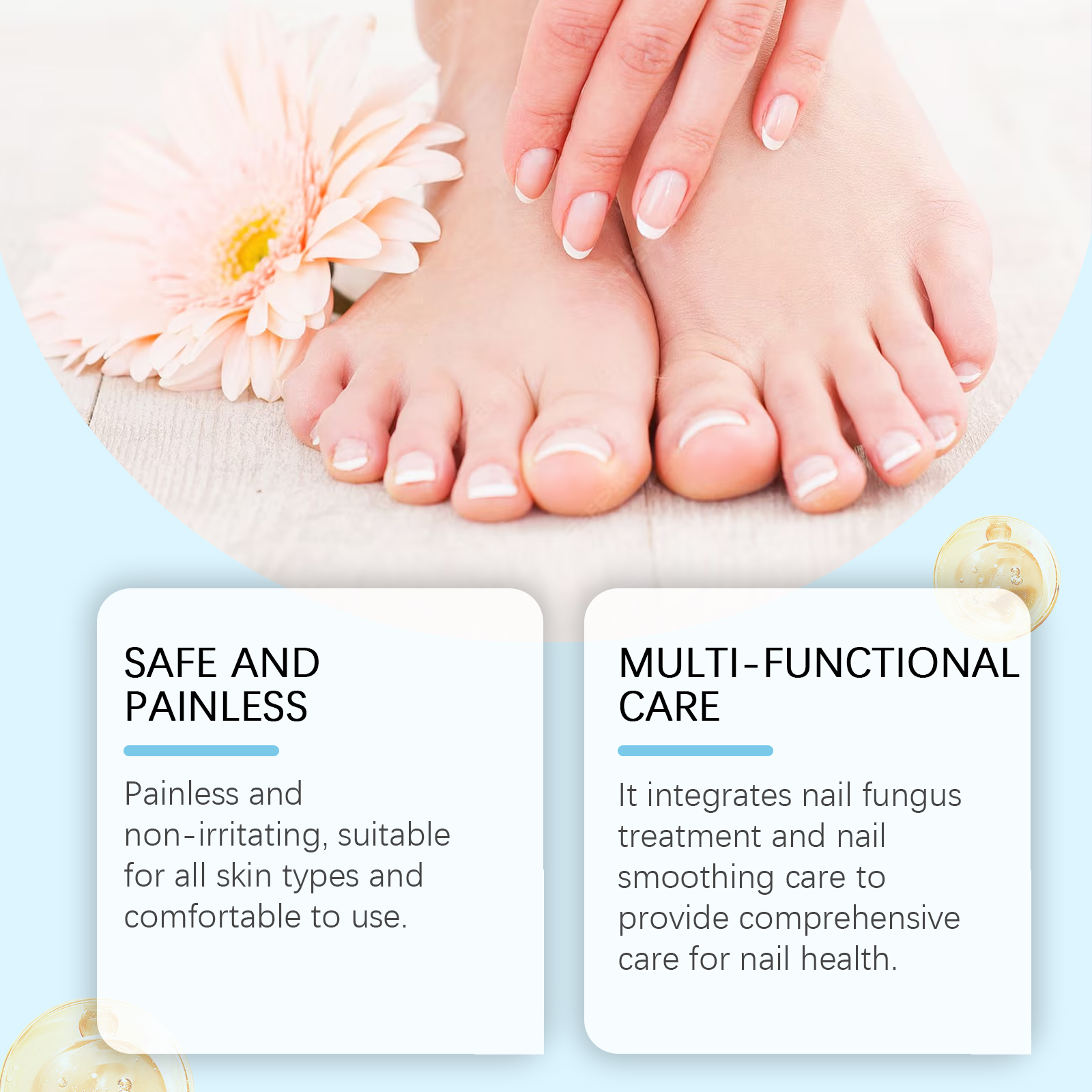 EOHOE Nail Care, Nail Cleaning Care To Relieve Discomfort On The Foot Of The Nail Smooth Rough Surface Of The Nail - Afbeelding 3