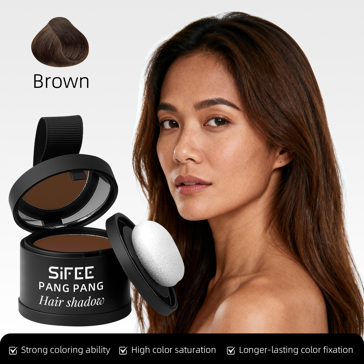 Hairline Powder Hair Filler Waterproof Sweat-Proof Volumizing Powder Long-Lasting Makeup for Forehead and Side Profile Hair Powder - Image 5