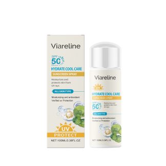 Viareline Refreshing Protection Spray Uv Refreshing Non-Greasy Moisture Lock Water Temperature And Face Protection