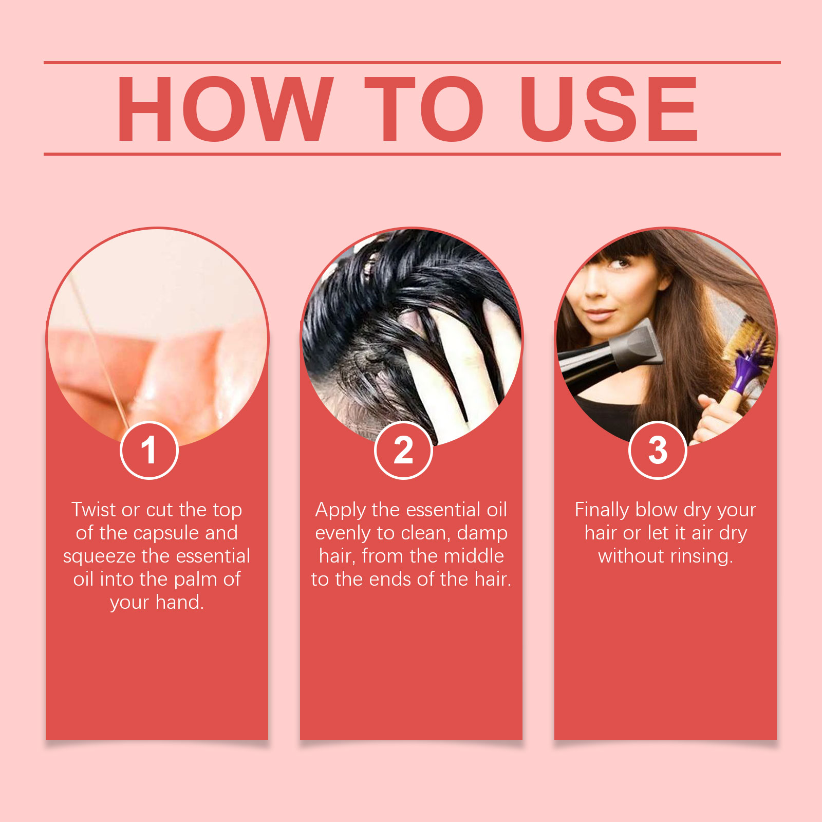 Hoegoa Morocco Hair Care Capsule, Nourishing And Repairing Hair Split End Broken Hair Dry Hair Care - Afbeelding 6