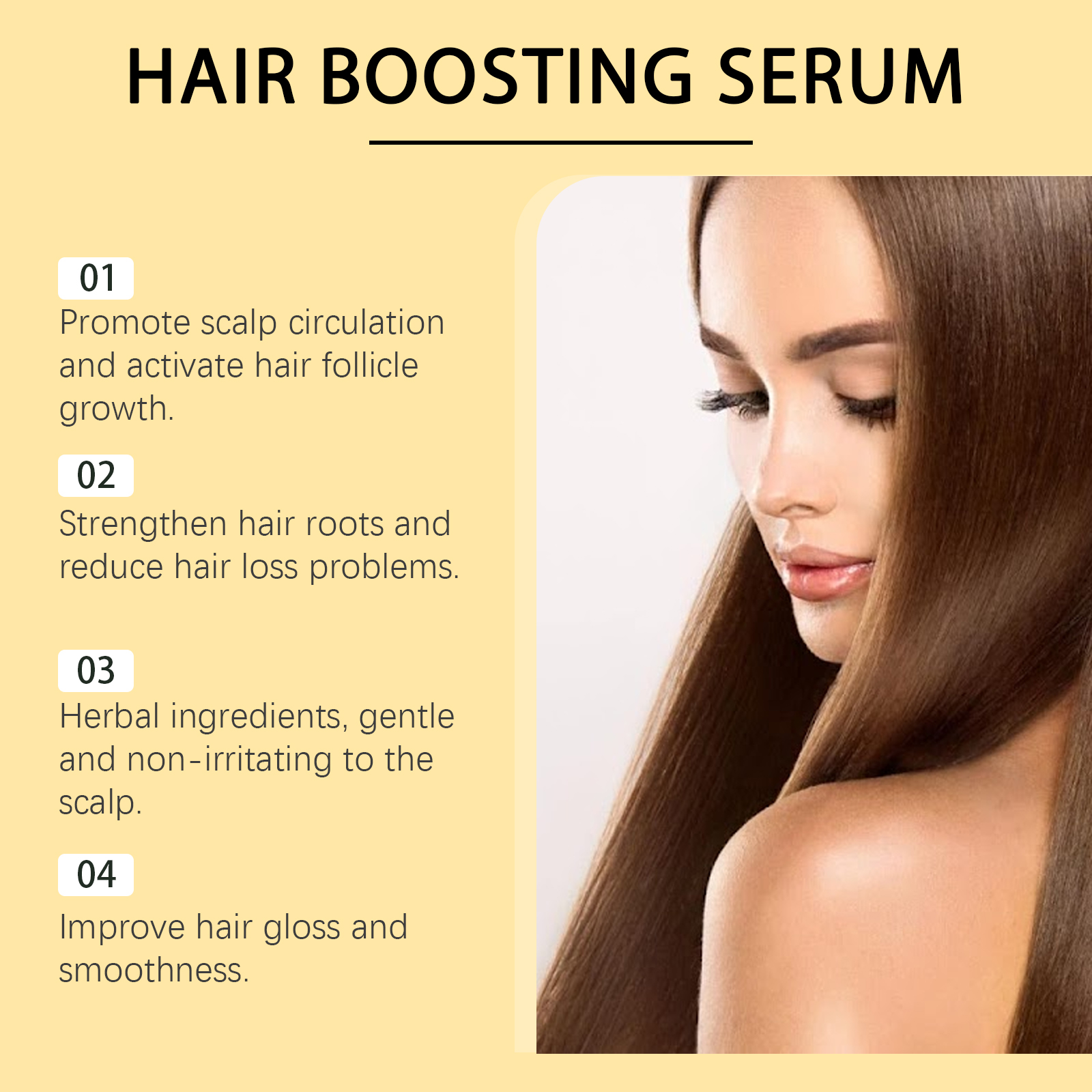 Hoegoa Hair Care Serum Herbal Serum Revitalizes Scalp Oil And Hair Flourish Serum - Image 4
