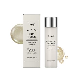 Hoygi Milk Deep Moisturizing Toner, Gently Nourishes Skin, Hydrates Moisture, Locks Water, Brightens And Rejuvenates Skin
