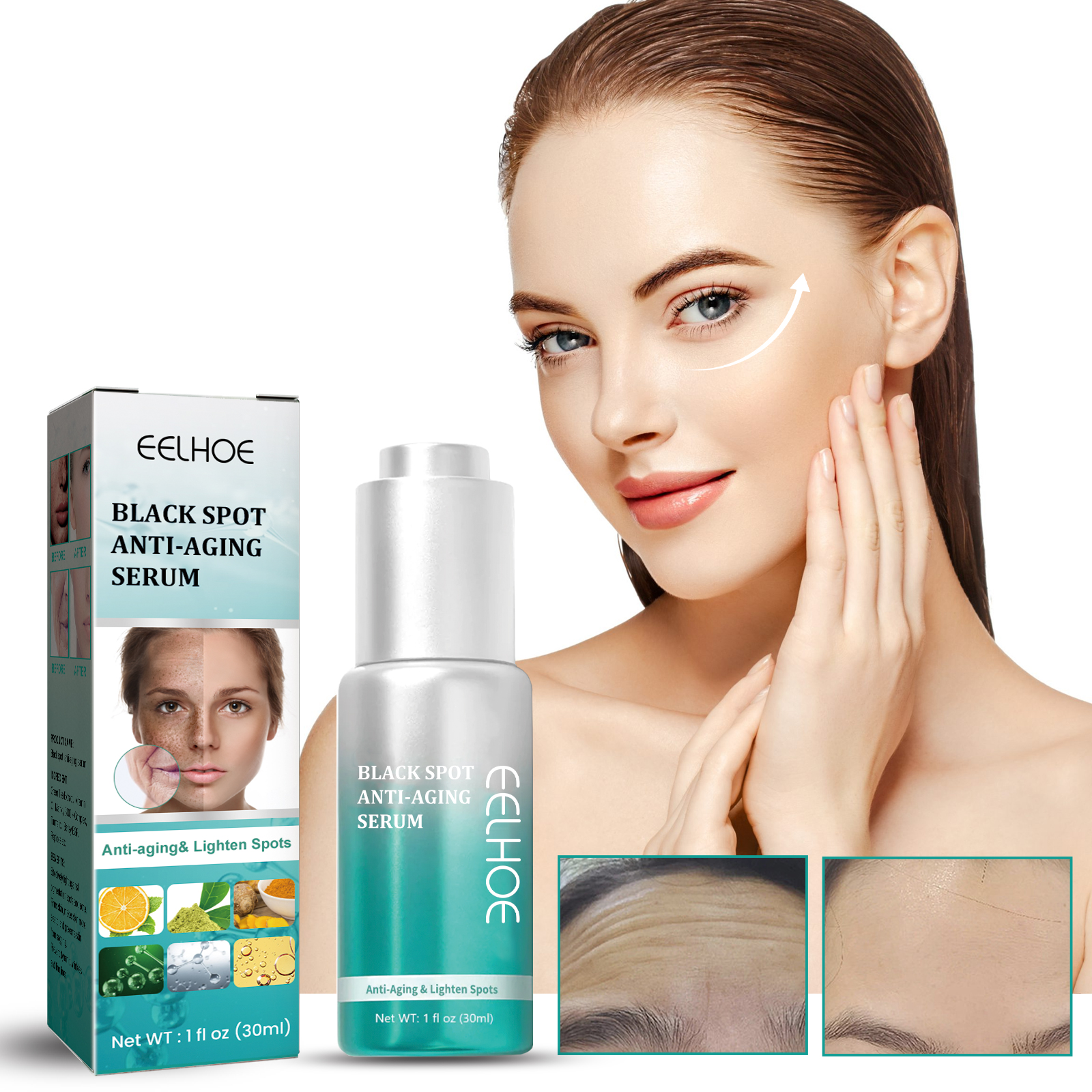 EELHOE Dark Spots Anti-Aging Serum Lighten Dark Spots And Moisturize Skin Anti-Wrinkle Serum - Image 2
