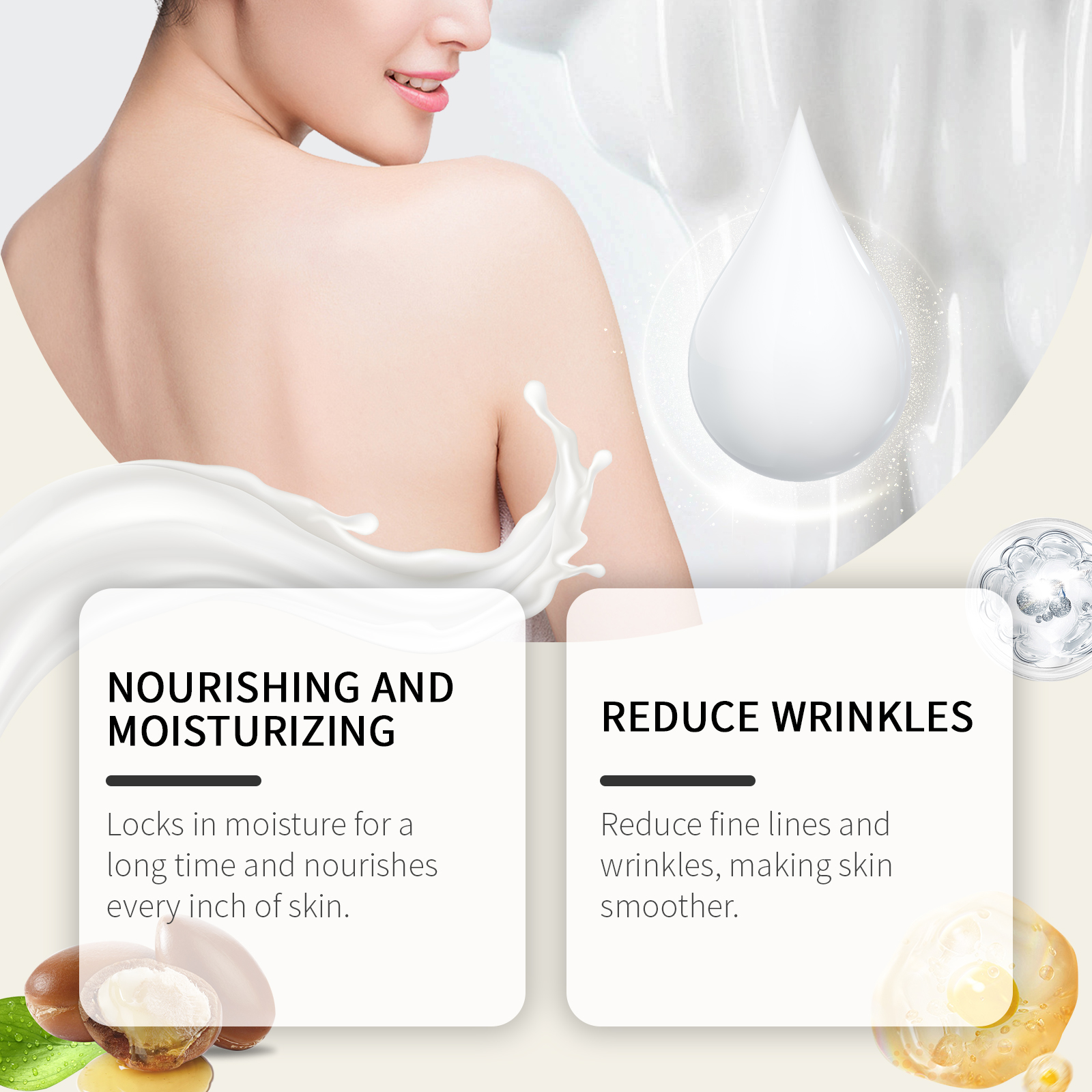 Viareline Gold Collagen Body Lotion Hydrates And Moisturizes Skin Refreshing, Tender And Nourishing Body Lotion - Image 4