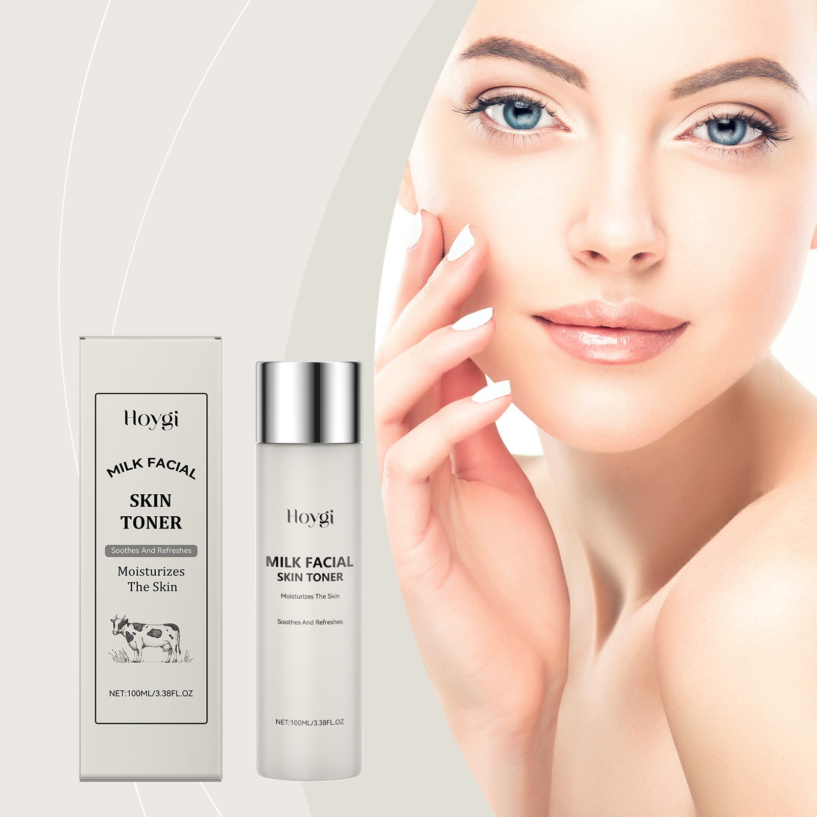 Hoygi Milk Deep Moisturizing Toner, Gently Nourishes Skin, Hydrates Moisture, Locks Water, Brightens And Rejuvenates Skin - Image 2