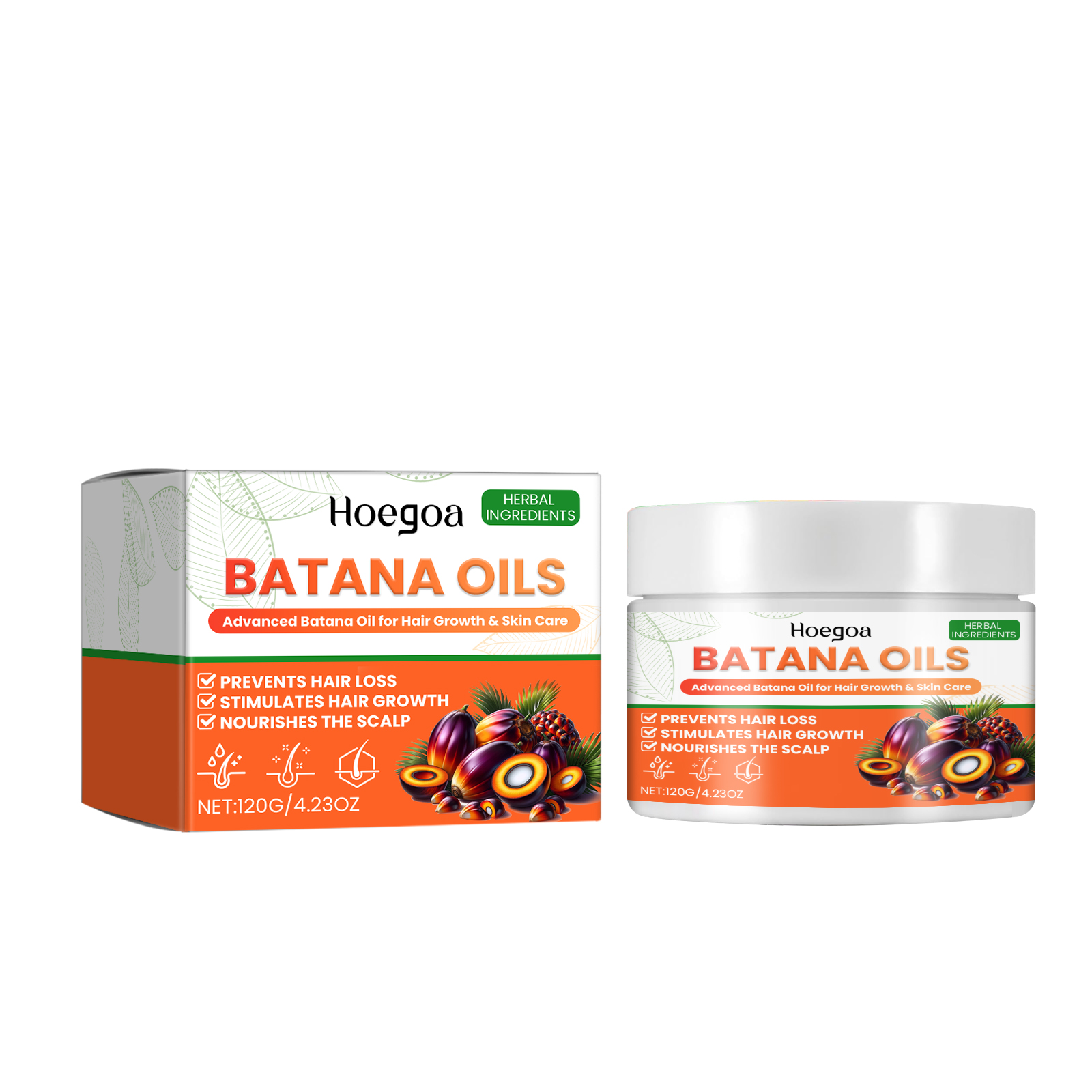 Batana Hair Oil, Repair Damaged Hair Nourishing Roots Soft Shine Thick Hair Care - Image 2