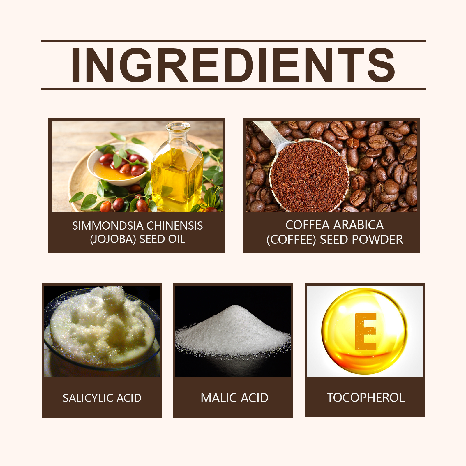 East Moon Coffee Facial Scrub, Men's Facial Hair Cleanser Pores Refreshing Comfort Cleansing Cream - Image 5