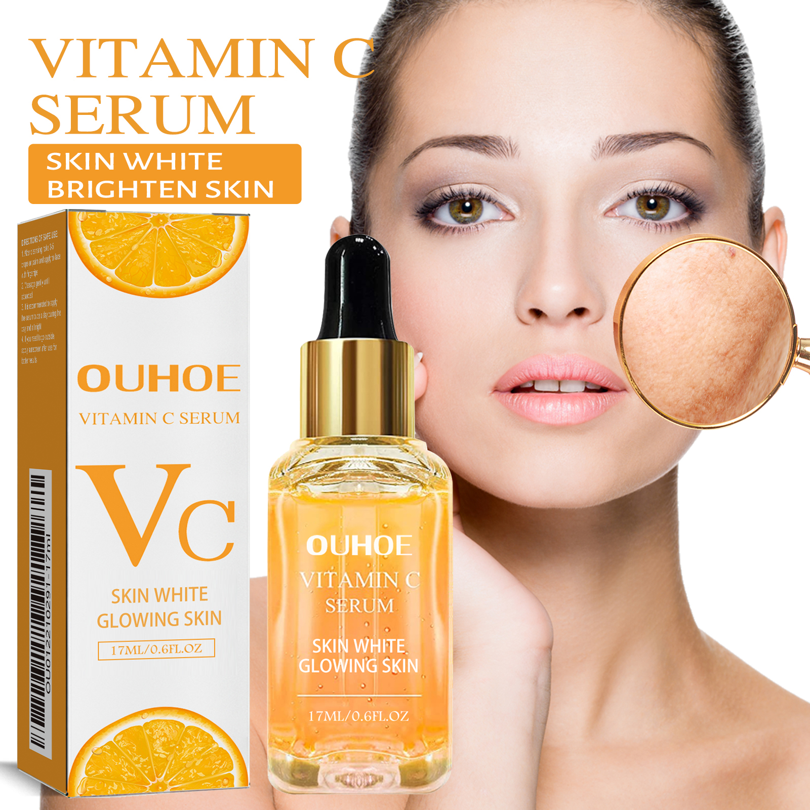 OUHOE Vitamin C Essence, Moisturizing And Brightening Skin Firming And Reducing Fine Lines Essence - Image 3