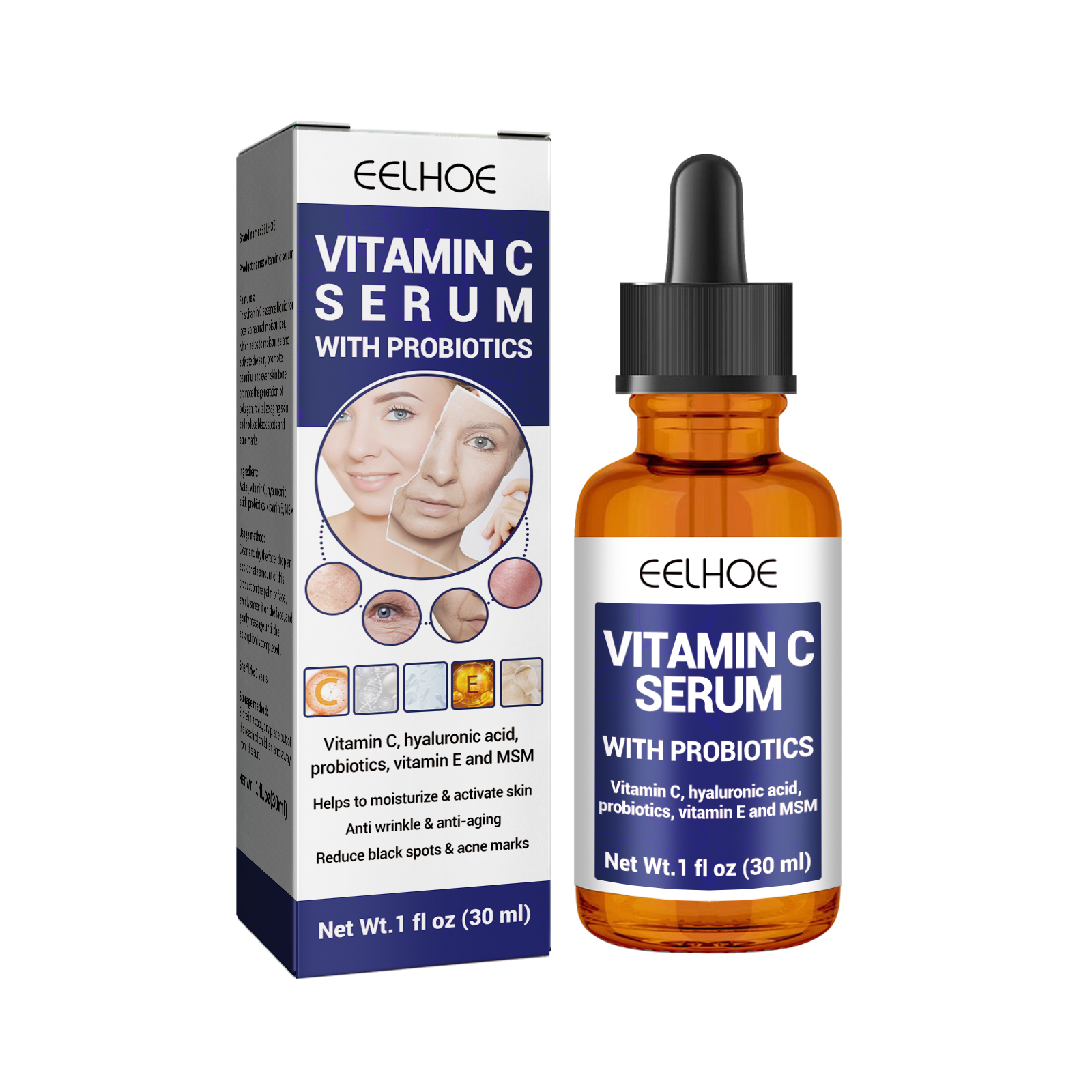 Anti-aging Vitamin C Facial Essence, Reduces Spots Acne Fine Lines, Moisturizes Facial Essence - Image 2