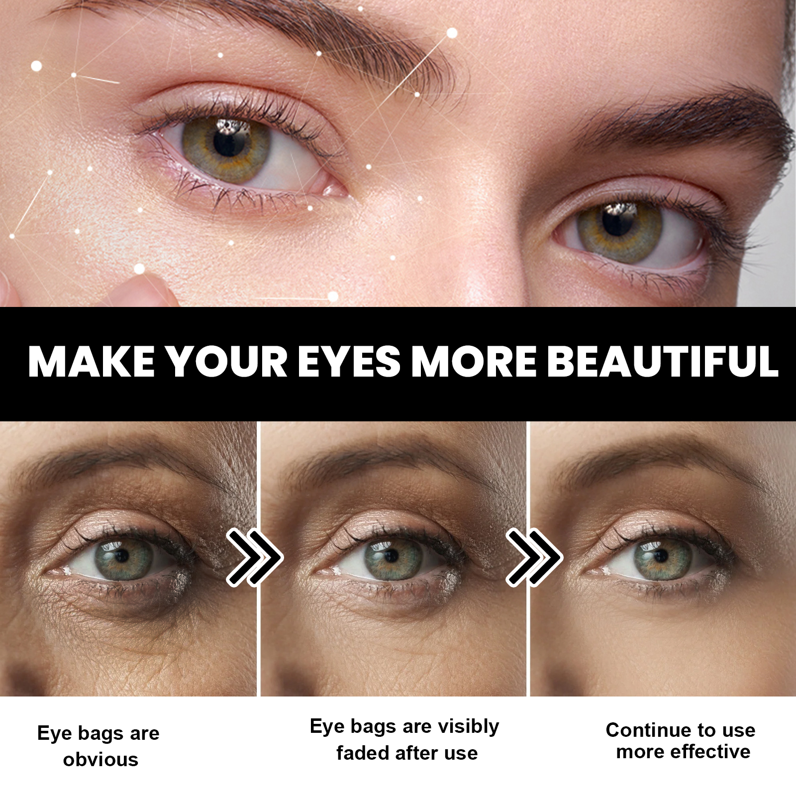 EELHOE Eye Firming Cream, Relieves Bags, Black Eyes, Firms, Moisturizes, Repairs Skin Eyes Cream - Image 4