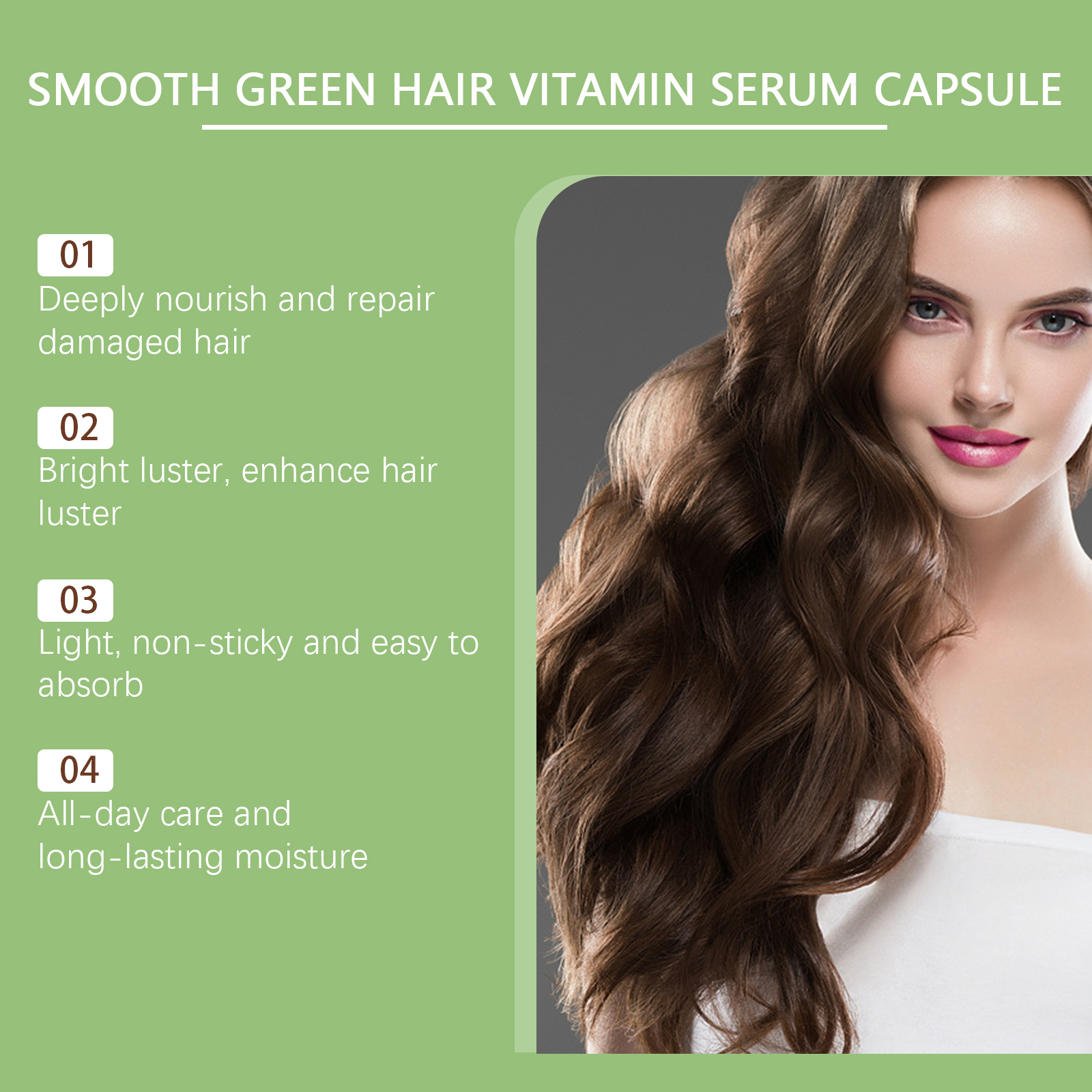 EELHOE Hair Essential Oil Treatment Capsule Hair Nutrition Relief Dry And Smooth Hair And Scalp Massage Essential Oil - Image 4