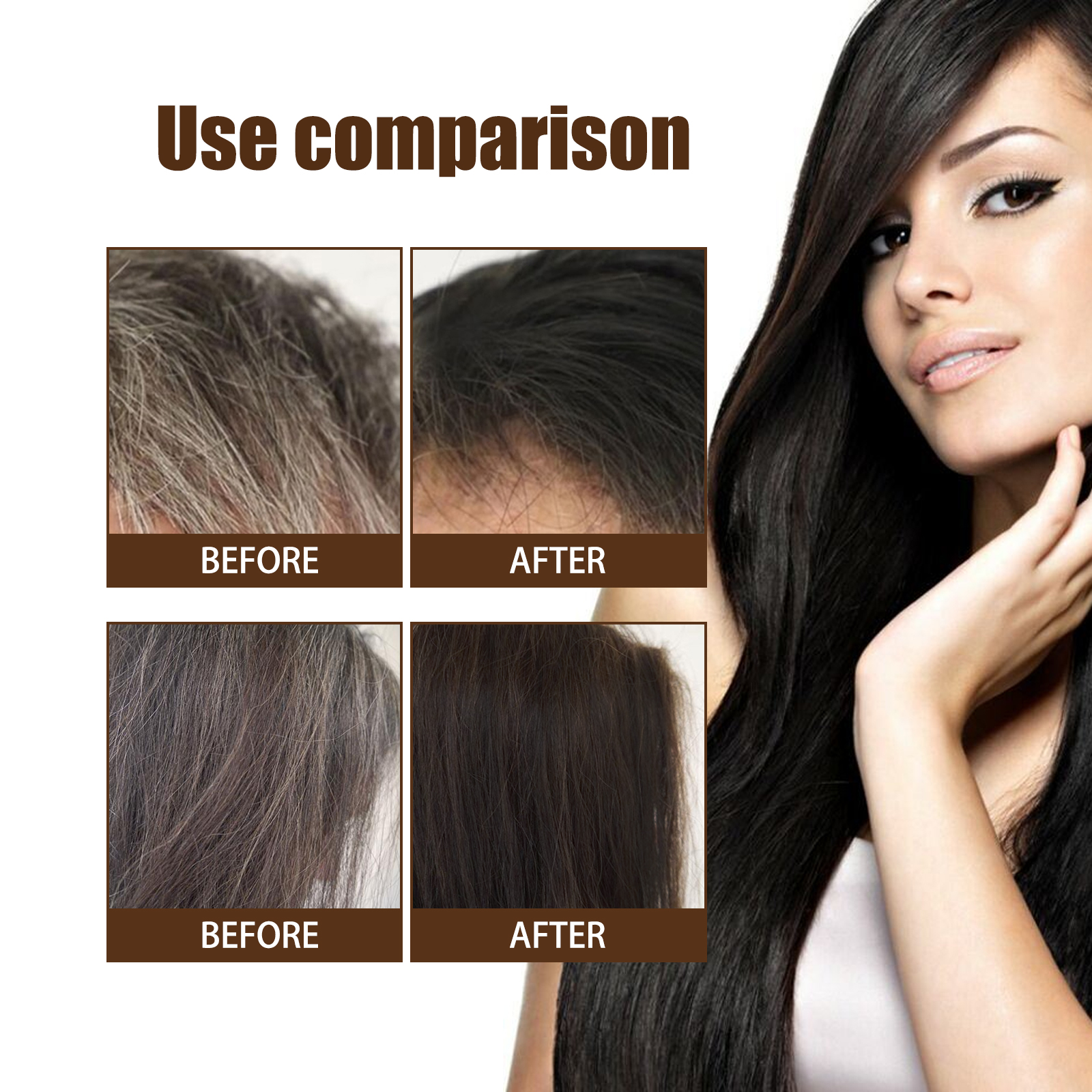 Black Hair Essence Scalp Care Massage Moisturizing Hair And Strengthening Hair Lotion Black Hair Essence - Image 4