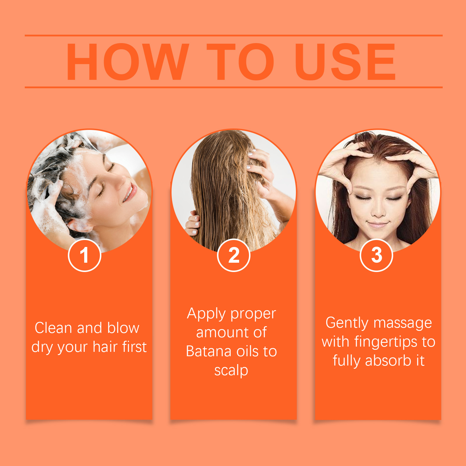 Batana Hair Oil, Repair Damaged Hair Nourishing Roots Soft Shine Thick Hair Care - Image 7